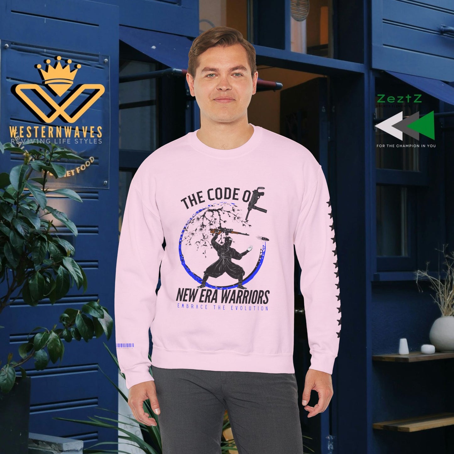 Unisex Heavy Blend™ Crewneck Sweatshirt_ N3+ Series UHBCSS PT2WV010_ Limited Edition Timeless Style by WesternWaves: