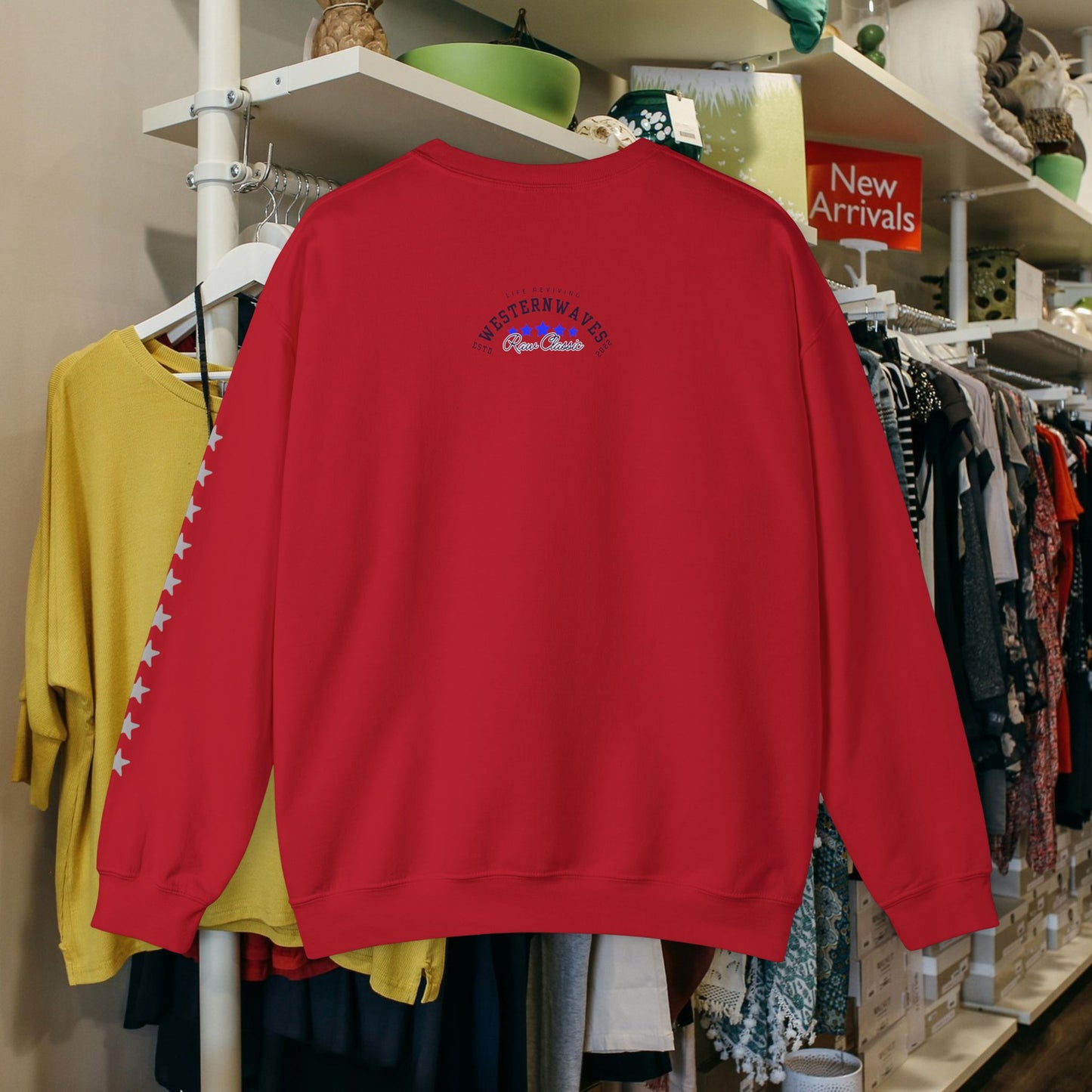 Unisex Heavy Blend™ Crewneck Sweatshirt_ N2 Sports Series UHBCSS PT2WW004_ Limited Edition 'DROPS' Brand Sweatshirt by WesternWaves: