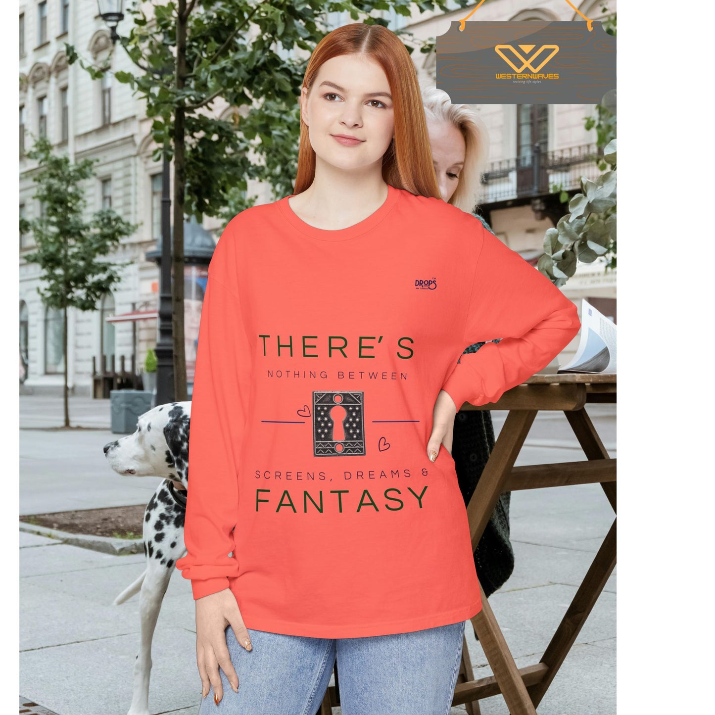 Unisex Long Sleeve T-Shirt_ N7+ Series USLSTSHIRT PT2WW001_ Limited Edition Trendy Vibes by WesternWaves: