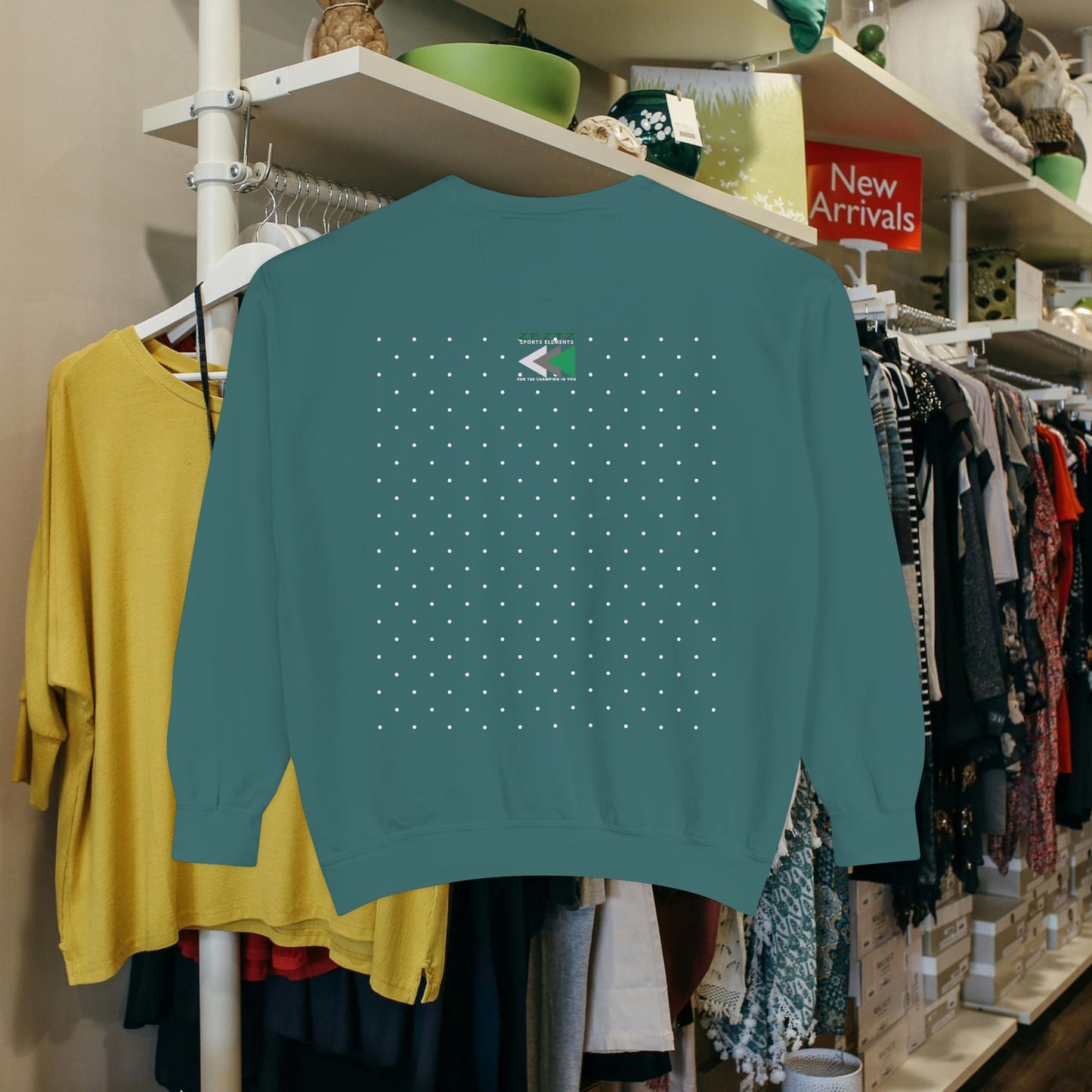 Unisex Garment-Dyed Sweatshirt_ N2 Series USGDSS PT2WW001_ Limited Edition Masterpiece of ‘ZeztZ’ Sports Brand Luxury & Casual Comfort by WesternWaves: