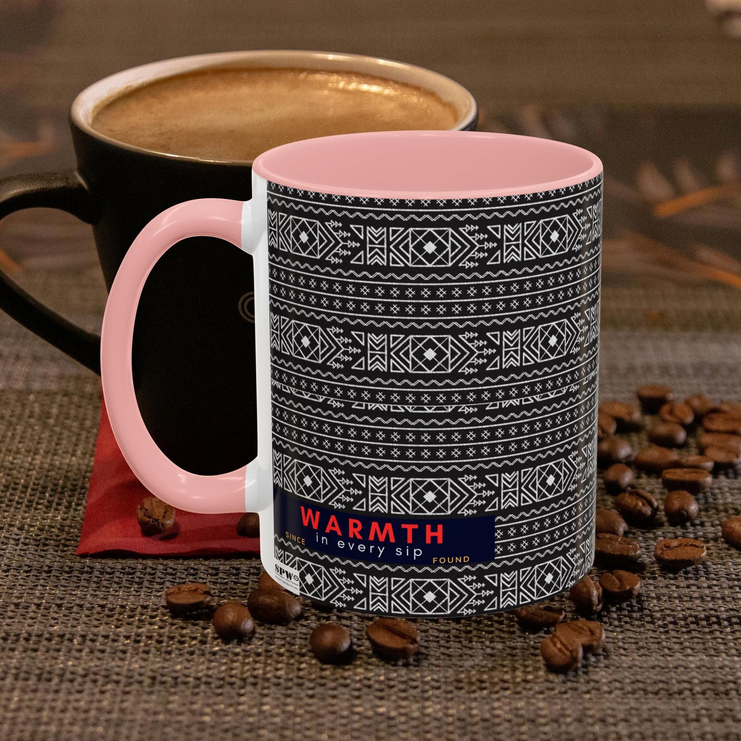 Accent Coffee Mug 11, 15oz_ N2 Series ACM11OZ PT2WW007_ Vibrant Limited Edition Design by WesternWawes: