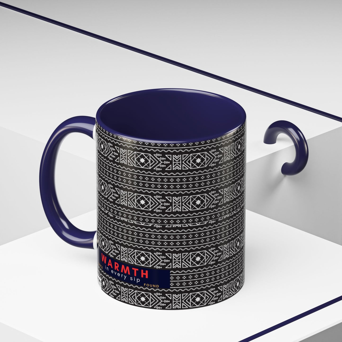 Accent Coffee Mug 11, 15oz_ N2 Series ACM11OZ PT2WW007_ Vibrant Limited Edition Design by WesternWawes: