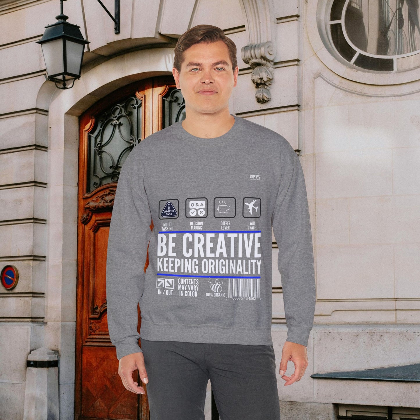 Unisex Heavy Blend™ Crewneck Sweatshirt_ N2 Sports Series UHBCSS PT2WW004_ Limited Edition 'DROPS' Brand Sweatshirt by WesternWaves: