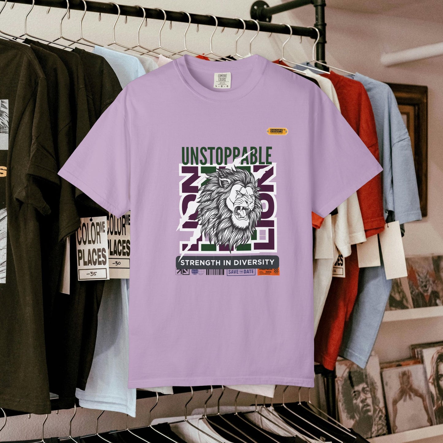 Unisex Garment-Dyed T-Shirt_ 26 June 2025_ Limited Edition Strength in Diversity by WesternWaves:
