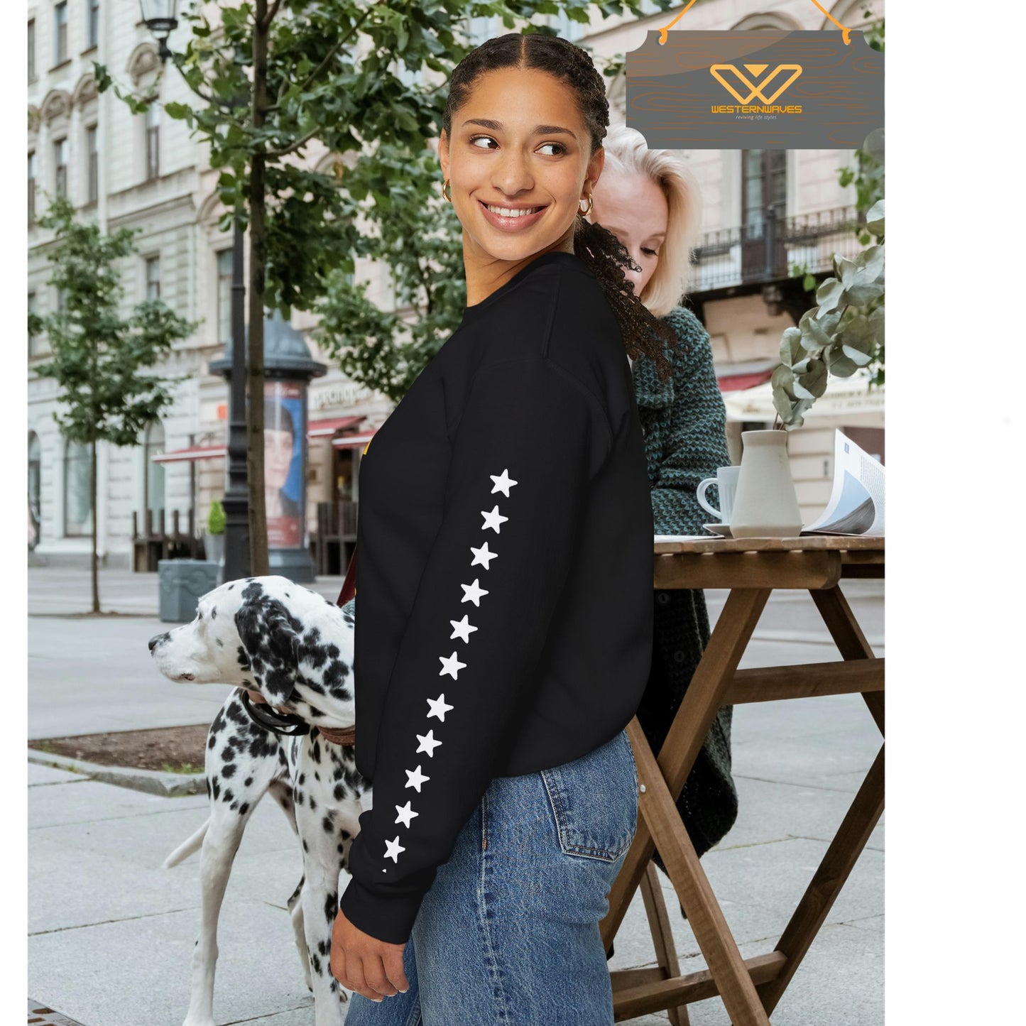 Unisex Heavy Blend™ Crewneck Sweatshirt_ N3+ Series UHBCSS PT2WW005_ Limited Edition Pure Luxury By WesternWaves: