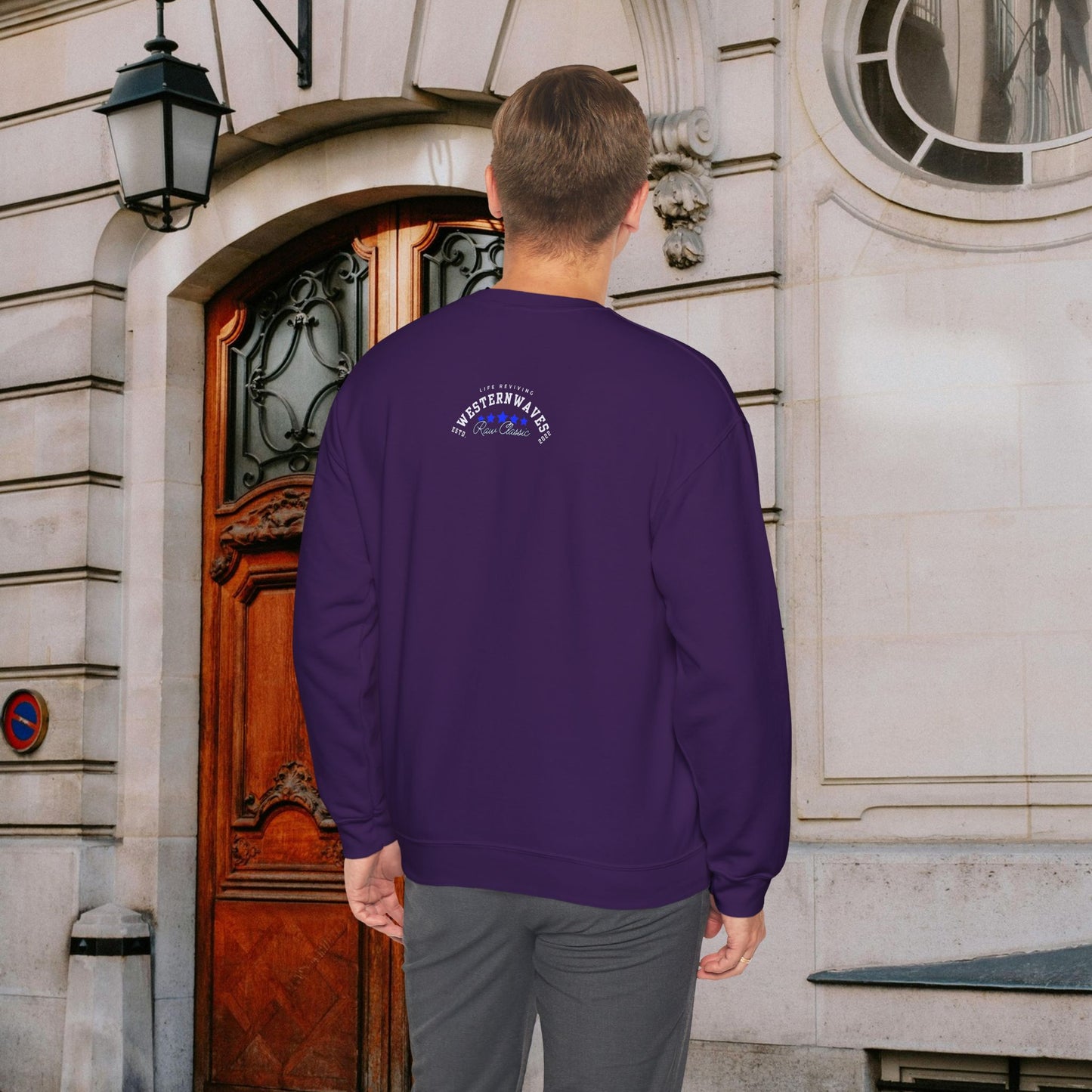 Unisex Heavy Blend™ Crewneck Sweatshirt_ N2 Sports Series UHBCSS PT2WW004_ Limited Edition 'DROPS' Brand Sweatshirt by WesternWaves: