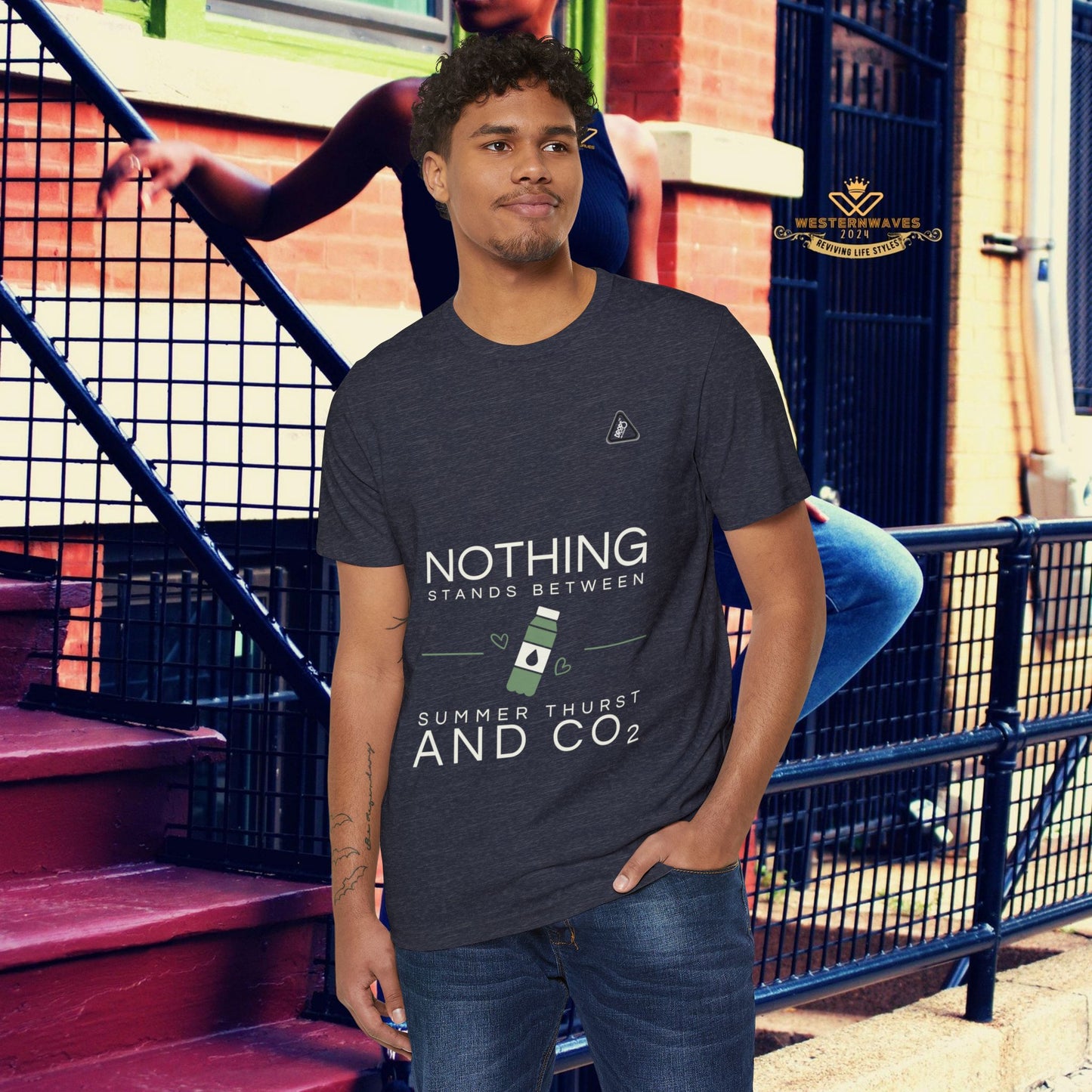 Eco-Friendly Unisex T-Shirt_ N7* Series ECOFUSTS PT2WW001_ Limited Edition Eco-Friendly T-Shirt by WesternWaves: