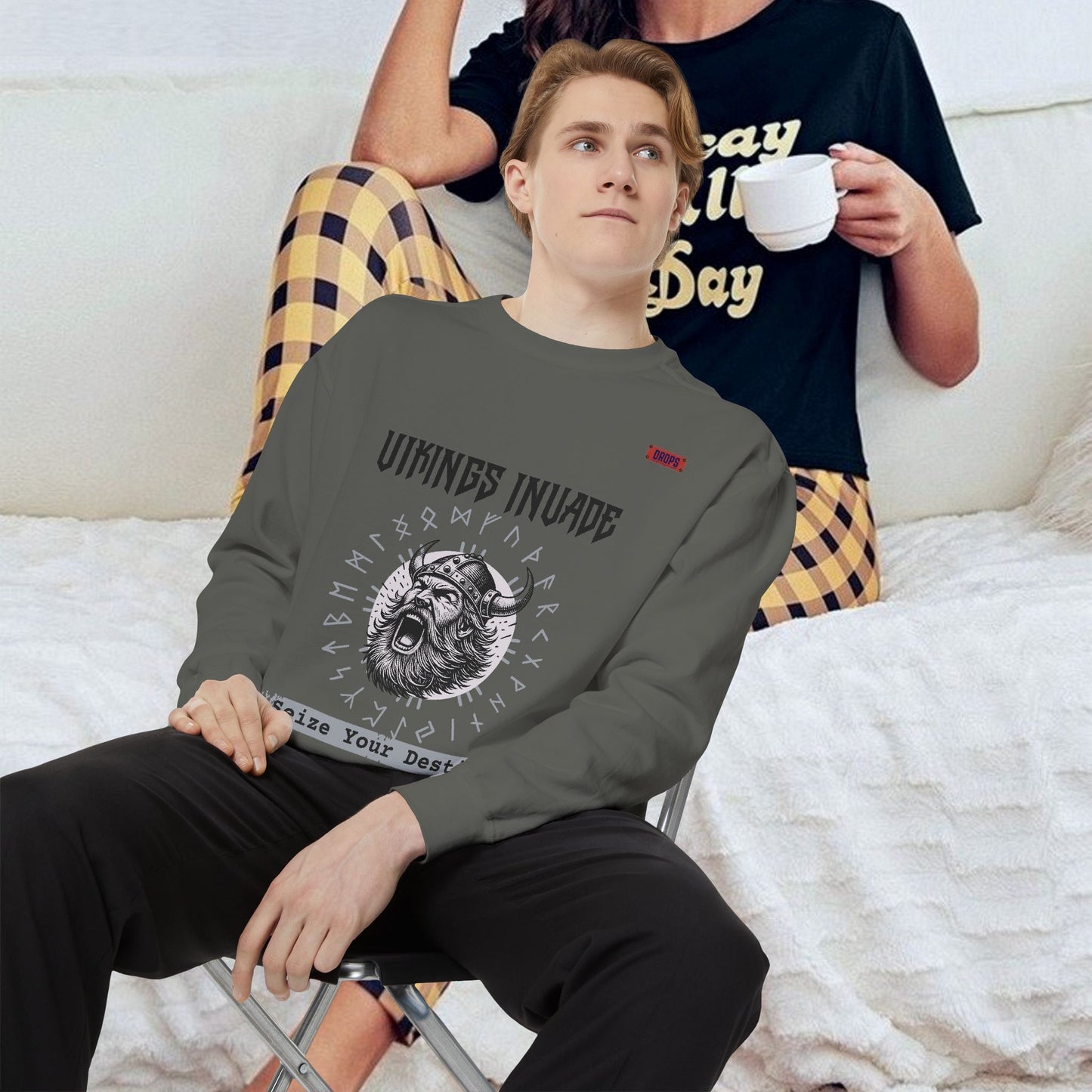 Unisex Garment-dyed Sweatshirt_ Series UWD 063_ Limited Edition Cozy Apparel for Adventurers by WesternWaves: