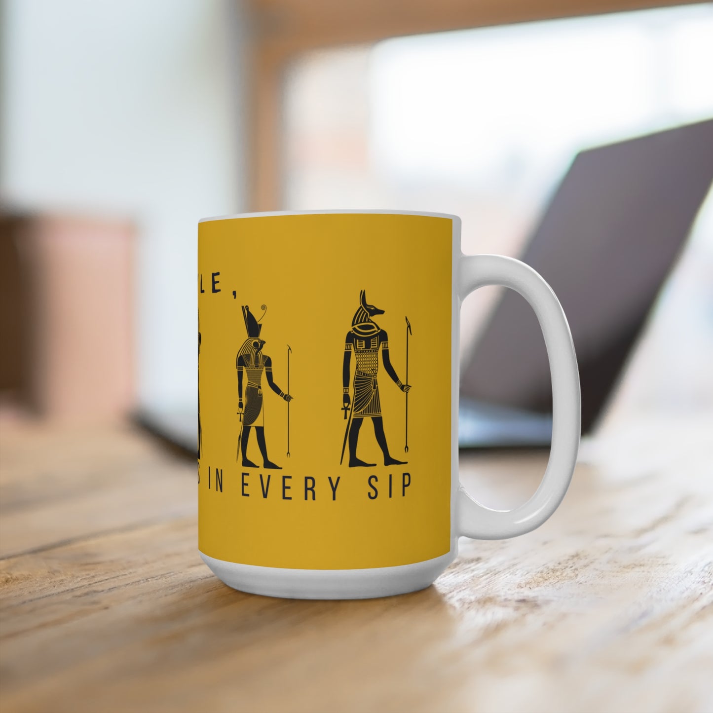 Mug 15oz _ 15 oz Ceramic Mug_ N2 Series MUG15OZ PT2WW002_ Limited Edition Combines Style With Functionality by WesternWaves: