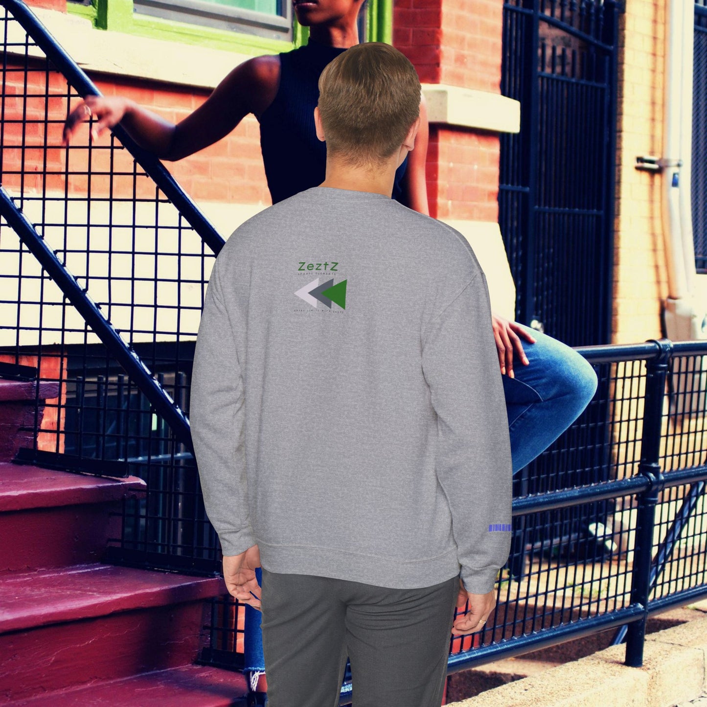 Unisex Heavy Blend™ Crewneck Sweatshirt_ N2+ Sports Series UHBCSS PT2WW008_ Limited Edition ‘Zeztz’ Brand Sports Elements by WesternWaves: