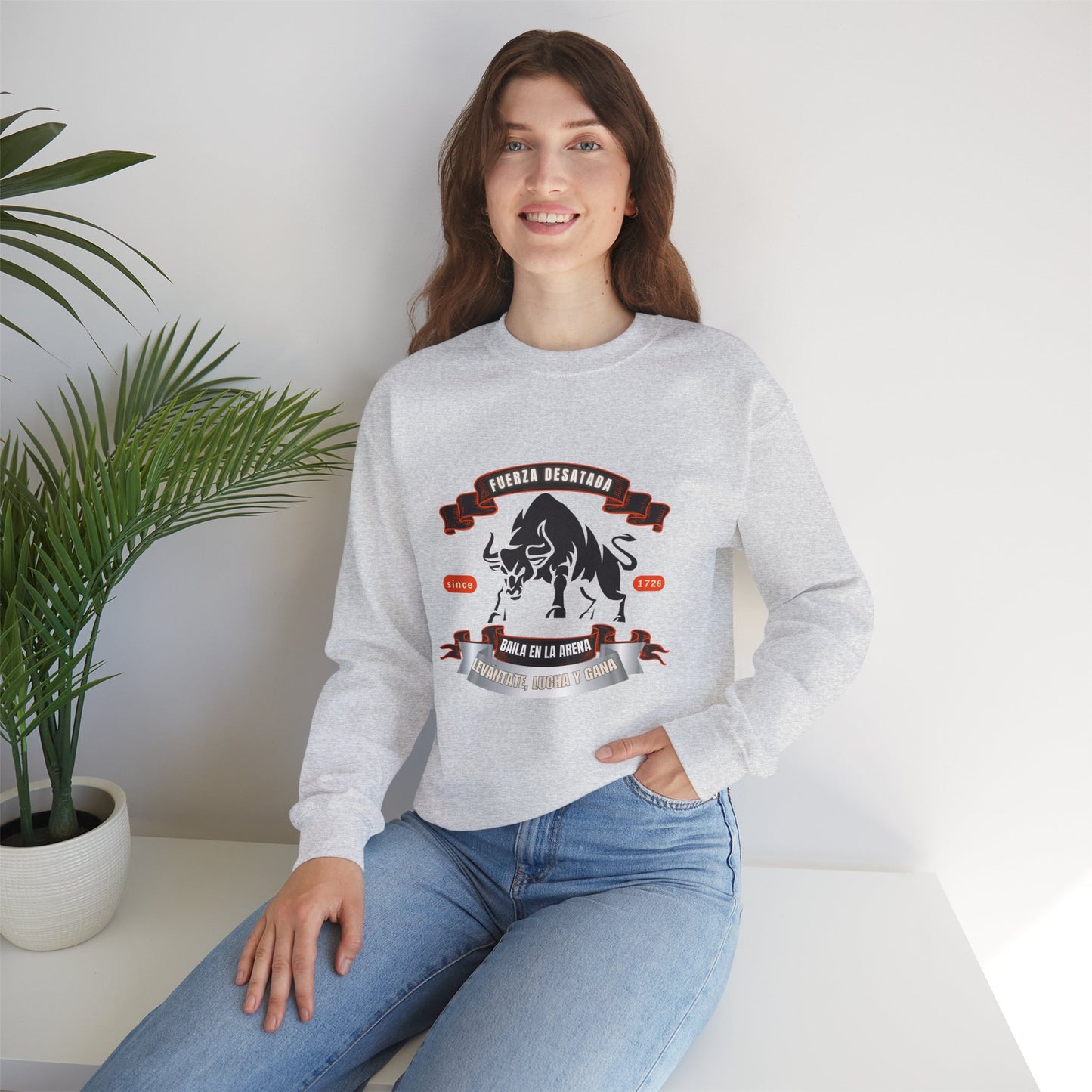 Unisex Heavy Blend™ Crewneck Sweatshirt_ N3+ Series UHBCSS PT2WW038_ Limited Edition Pure Luxury By WesternWaves: