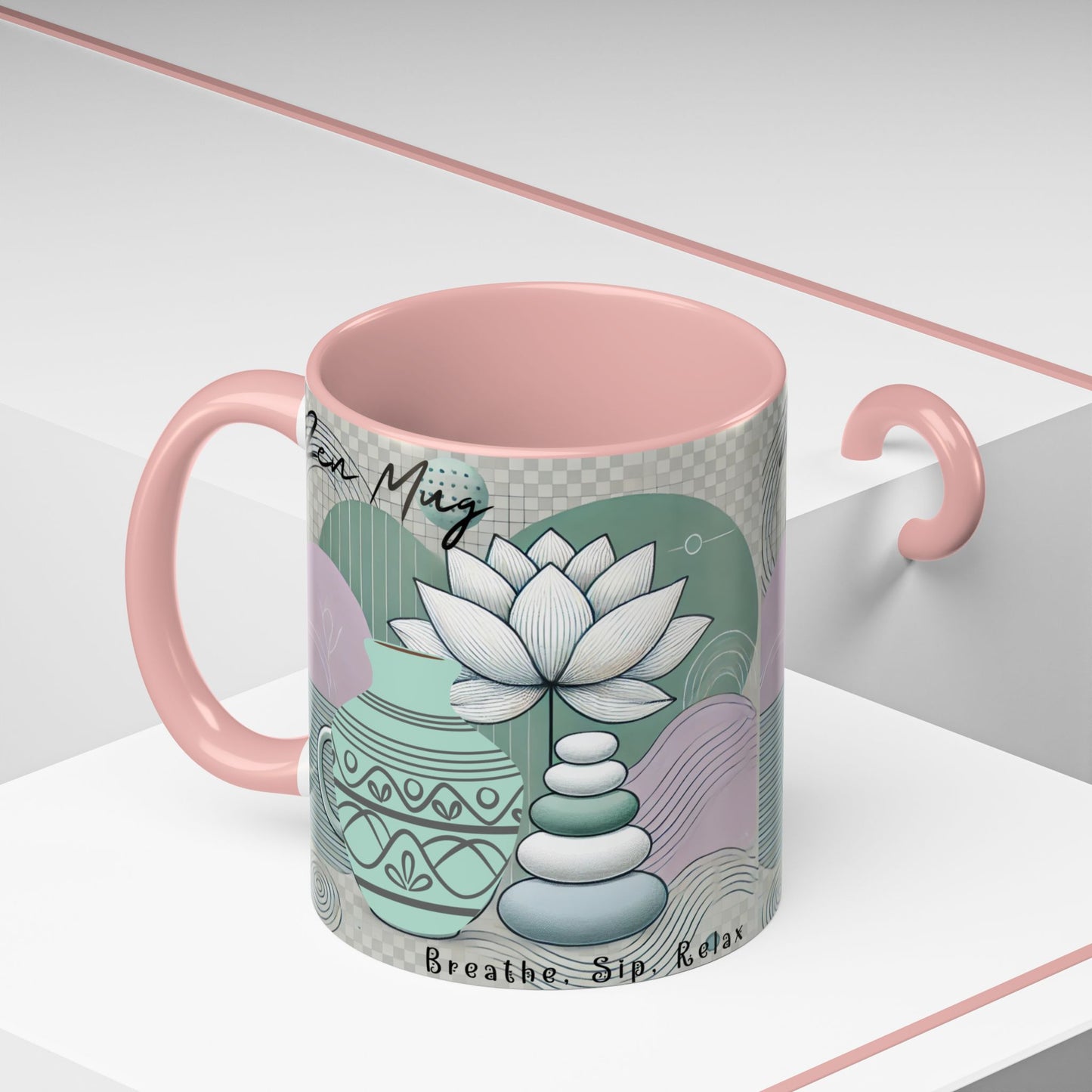 Accent Coffee Mug (11, 15oz) _ N3+ Series ACMUG PT2WW006_ Limited Edition Blend Style & Functionality by WesternWaves: