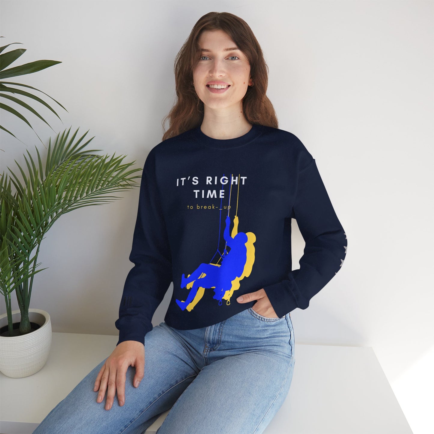 Unisex Heavy Blend™ Crewneck Sweatshirt_ N3+ Series UHBCSS PT2WW020_ Limited Edition by WesternWaves: