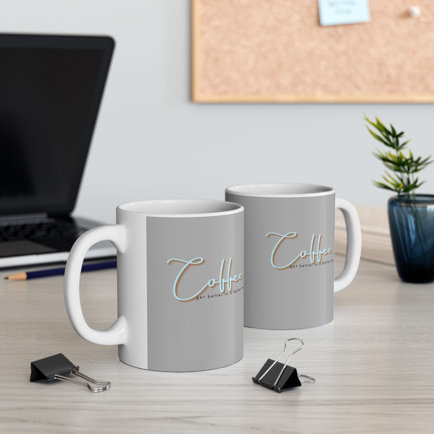 Ceramic Mug, (11oz, 15oz) _ N2+ Series CM11&15OZ PT2WP009_ Customizable Limited Edition Luxury to Your Daily Routine by WesternWaves: