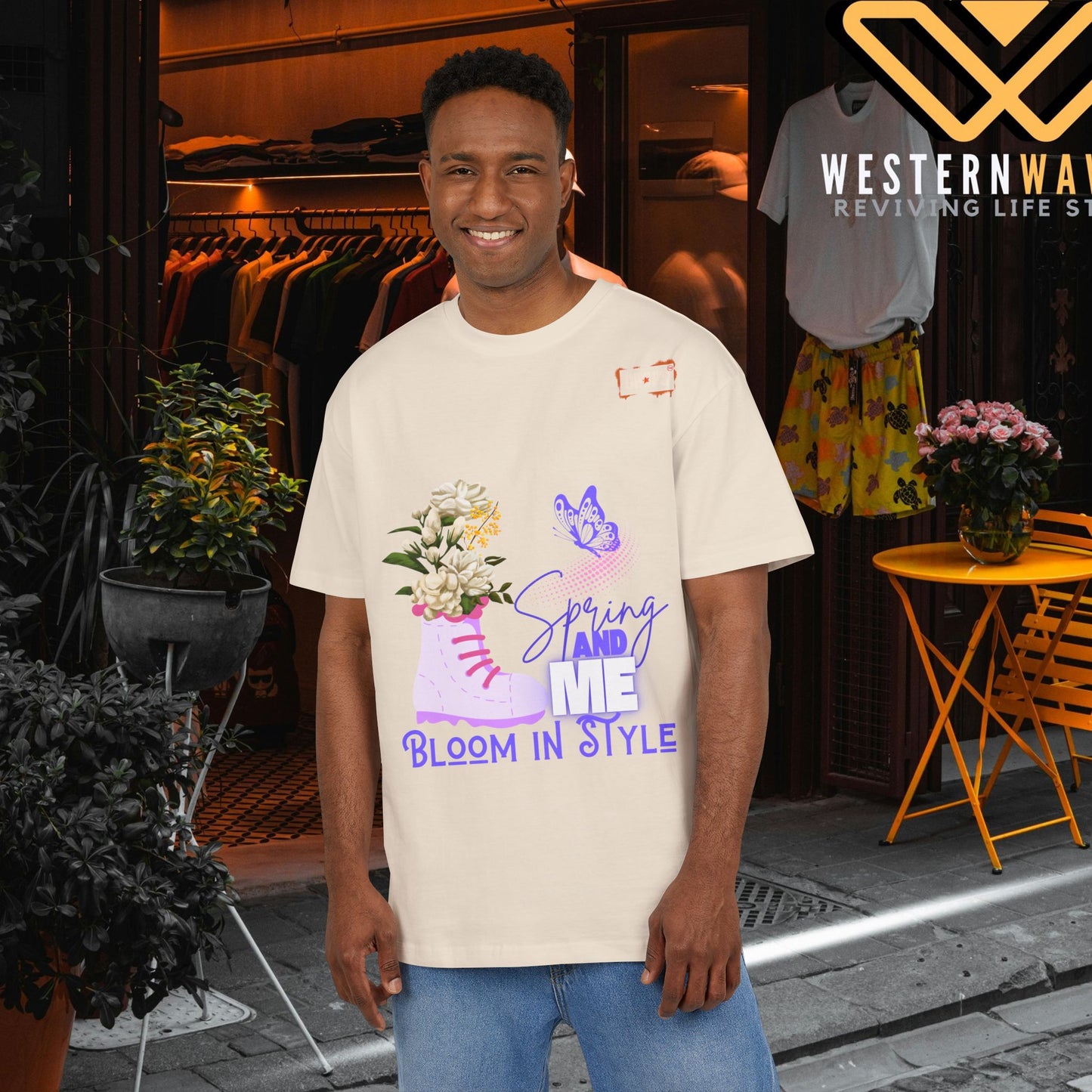 Unisex Oversized Tee_ N5+ Series USOSTEE PT2WW001_ Limited Edition by WesternWaves: