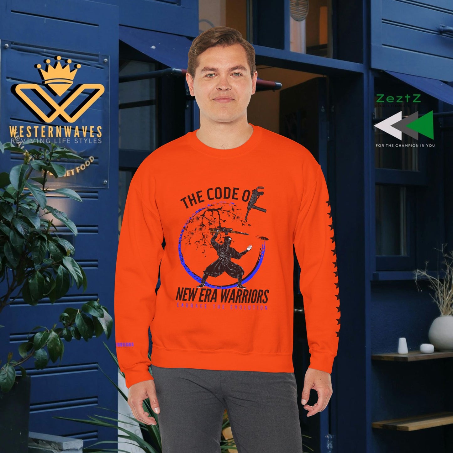 Unisex Heavy Blend™ Crewneck Sweatshirt_ N3+ Series UHBCSS PT2WV010_ Limited Edition Timeless Style by WesternWaves: