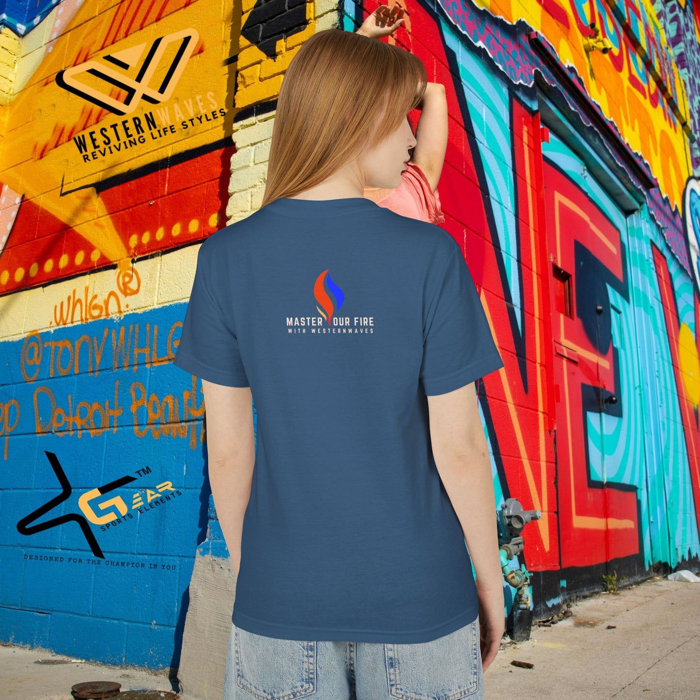 Unisex Garment-Dyed Heavyweight Cotton Tee_ N2+ Series USGDHWCTEE PT2WW006_ Limited Edition Statement of Style by WesternWaves: