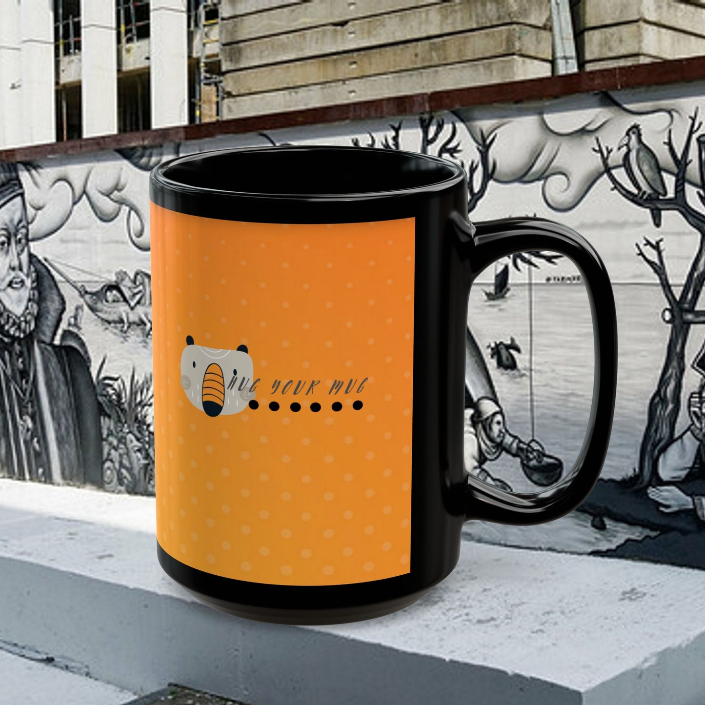 Black Mug (11oz, 15oz) _Back to School Series_ CBM PT2WW002_ Limited Edition Statement Piece by WesternWaves: