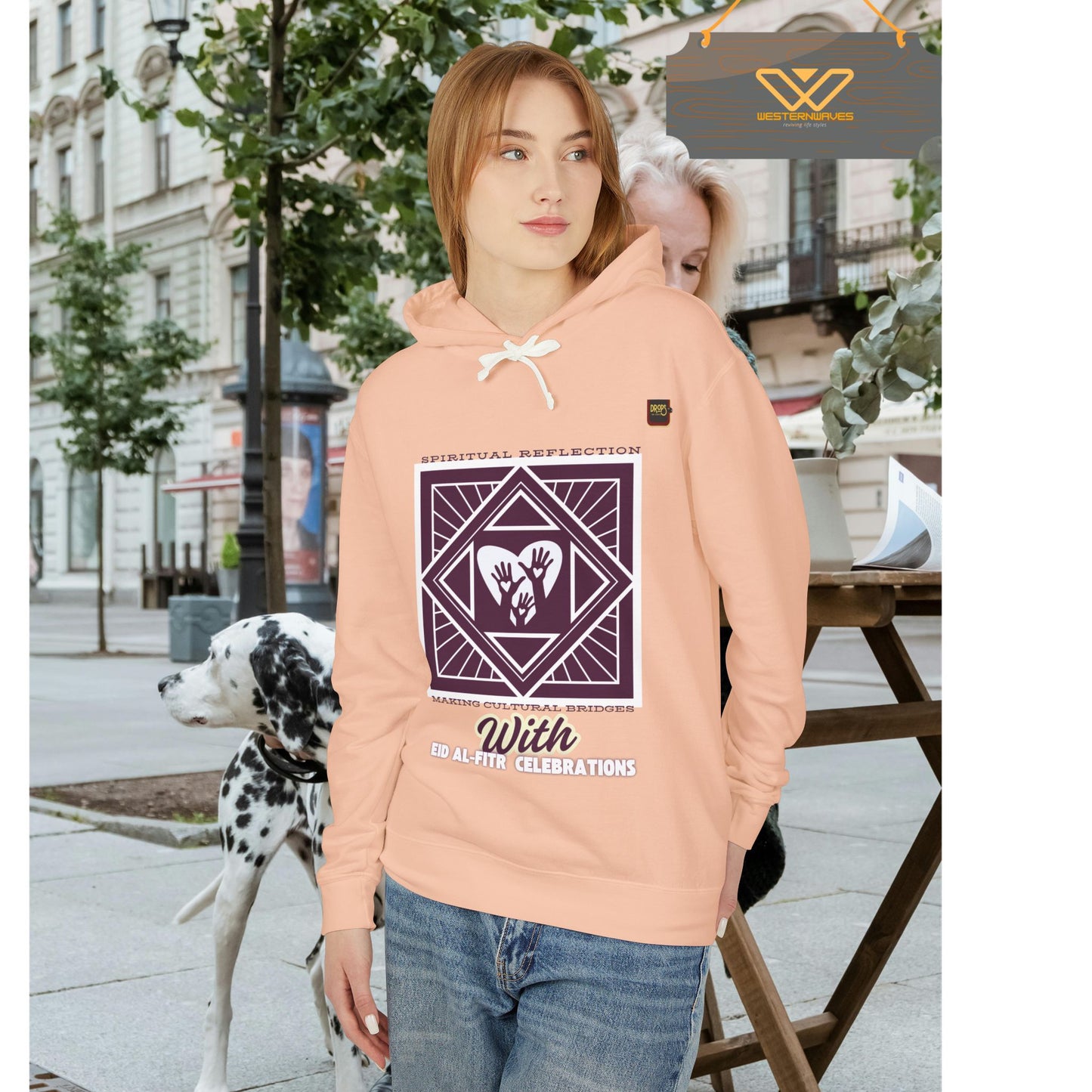 Unisex Lightweight Hooded Sweatshirt – N2+ Series USLWHSS PT2WW023_ Limited Edition Crafted Comfort by WesternWaves: