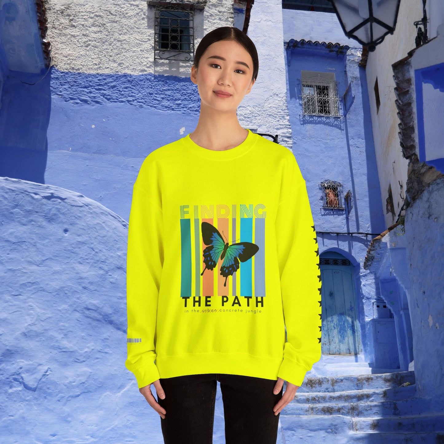 Unisex Heavy Blend™ Crewneck Sweatshirt_ N2+ Series UHBCSS PT2WW017_ Limited Edition Pure Luxury By WesternWaves: