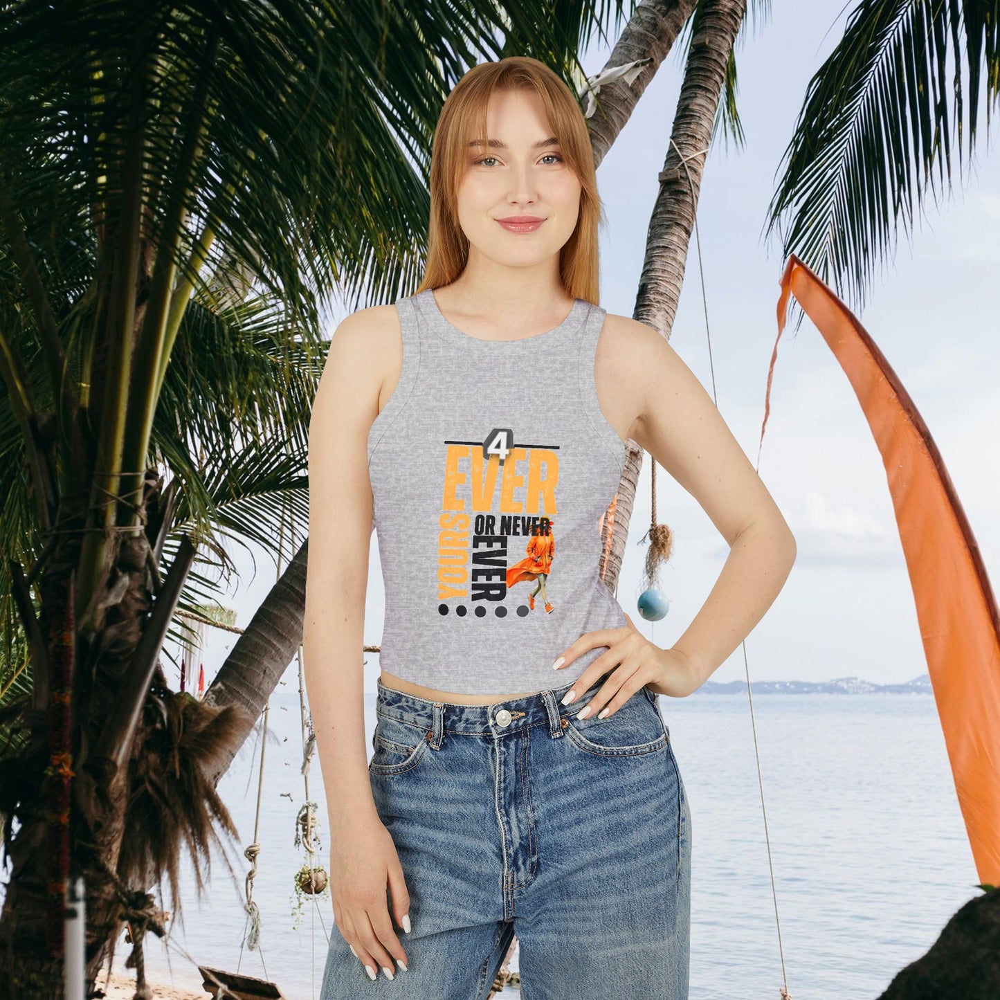 Women's Micro Rib Racer Tank Top_ N2+ Series WMRRT PT2WW004_ Limited Edition Style & Comfort by WesternWaves: