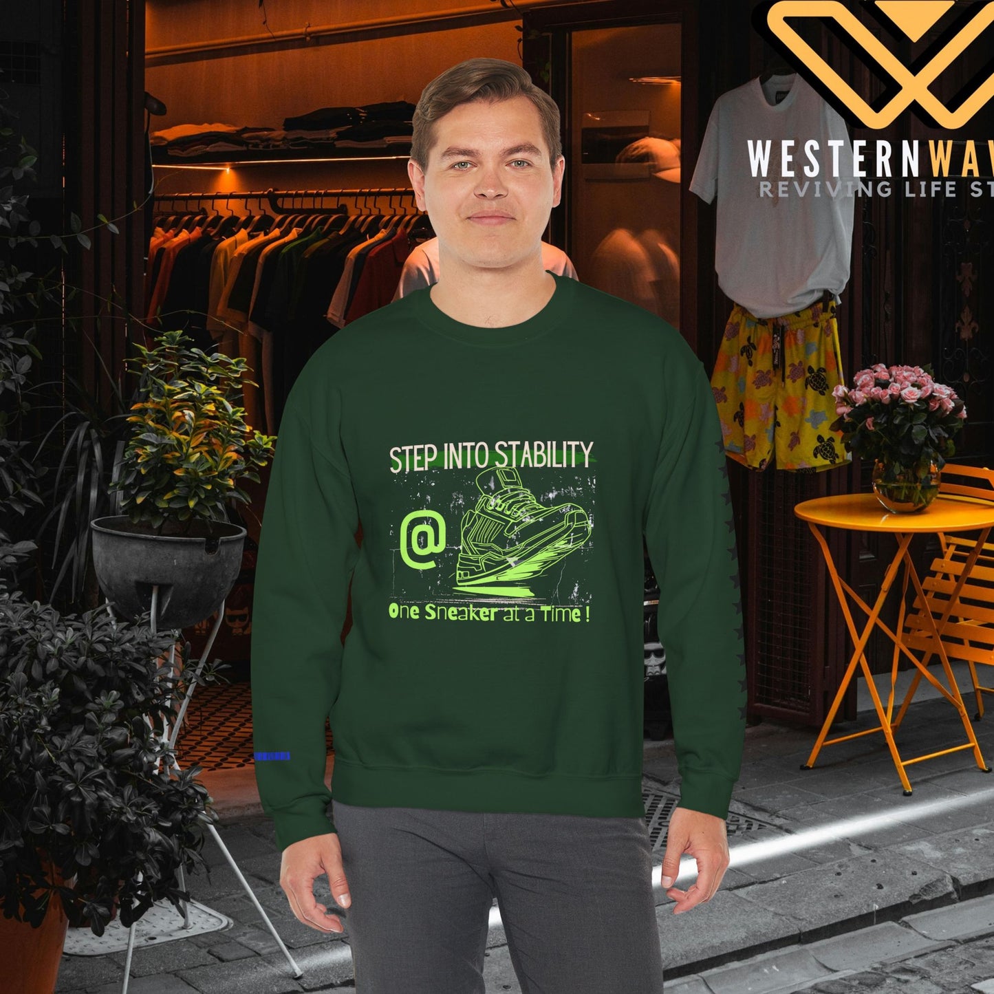 Unisex Heavy Blend™ Crewneck Sweatshirt_ N3+ Series UHBCSS PT2WW032_ Limited Edition Pure Luxury By WesternWaves: