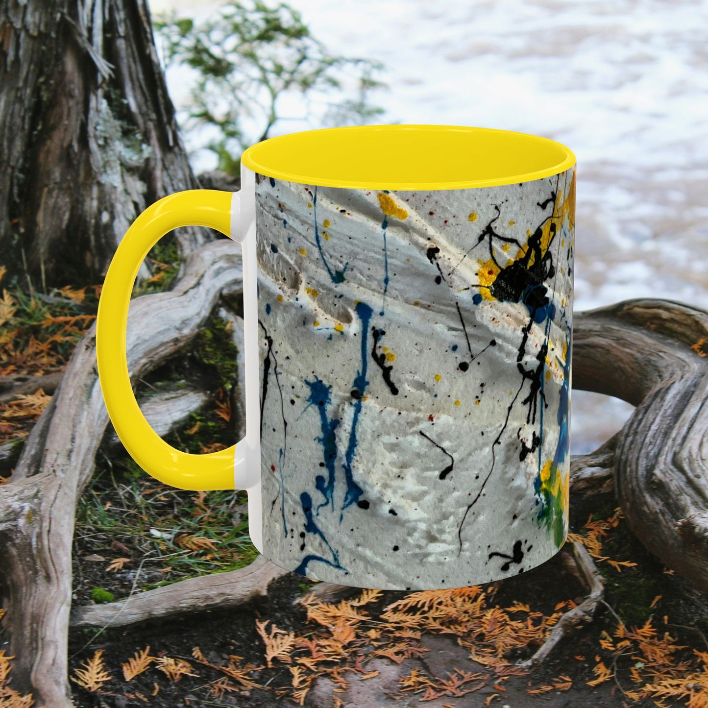 Accent Coffee Mug 11oz_ NSeries ACM11OZ PT2WW015_ Vibrant Limited Edition Design by WesternWawes
