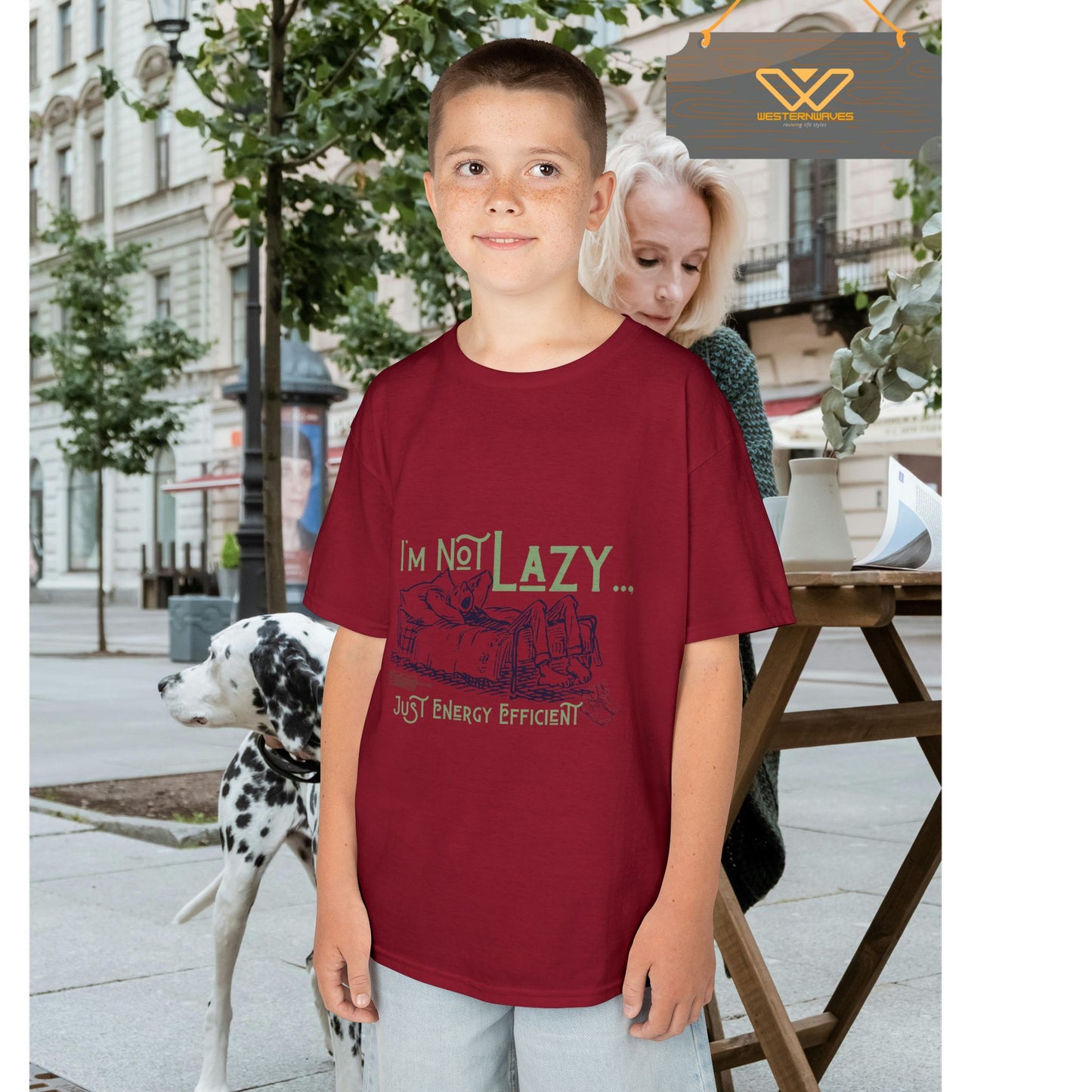 Kids Heavy Cotton™ Tee_ N2+ Series KHCT PT2WW009_ Limited Edition Durable Comfort for Every Adventure by WesternWaves: