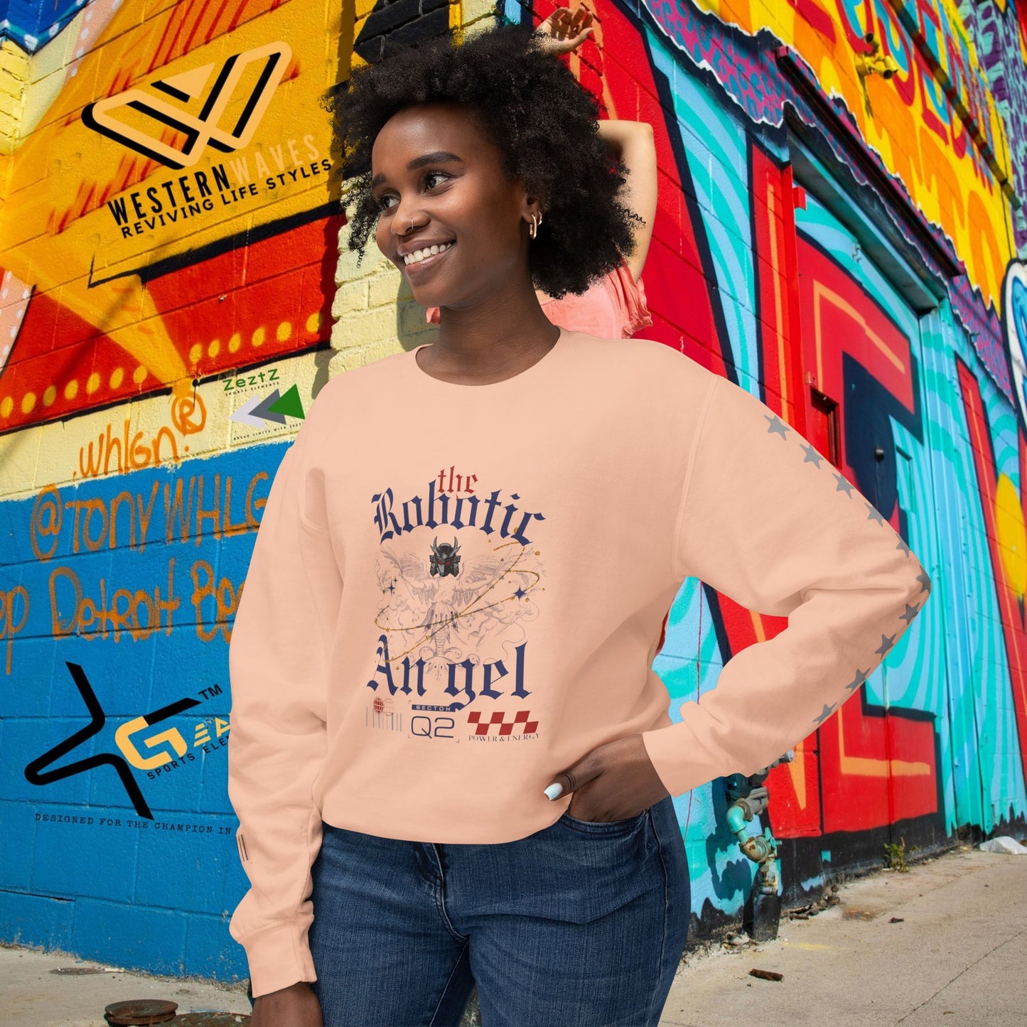 Unisex Lightweight Crewneck Sweatshirt_ N3+ Series ULWCSS PT2WW012_ Limited Edition Unparalleled Quality by WesternWaves: