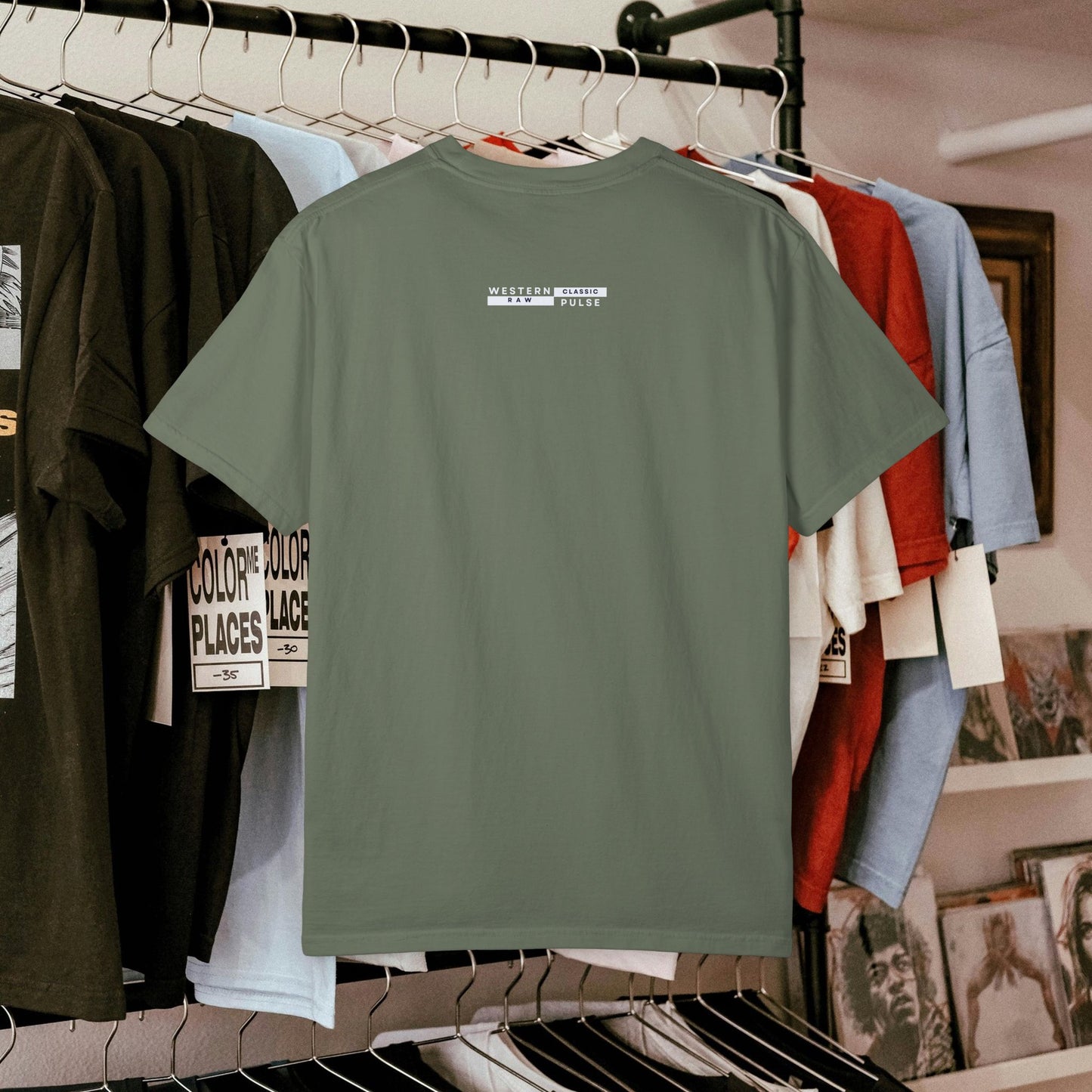 unisex garment-dyed t-shirt_ 09 July 2025_ Limited Edition Everyday Casual Wear by WesternWaves: