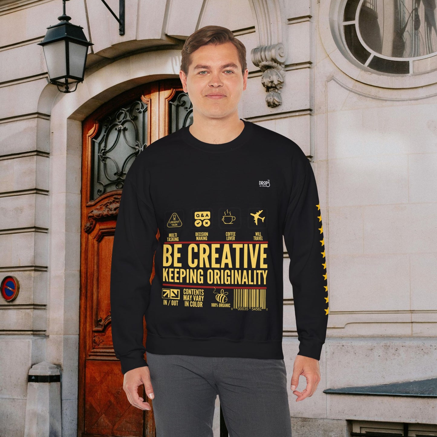 Unisex Heavy Blend™ Crewneck Sweatshirt_ N2 Sports Series UHBCSS PT2WW004_ Limited Edition 'DROPS' Brand Sweatshirt by WesternWaves: