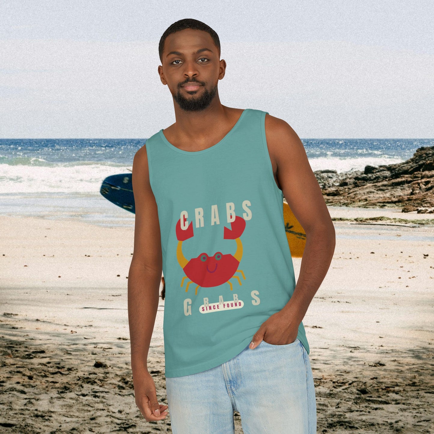 Unisex Garment-Dyed Tank Top_ N2+ Series USGDTT PT2WW012_ Limited Edition Comfort & Style by WesternWaves: