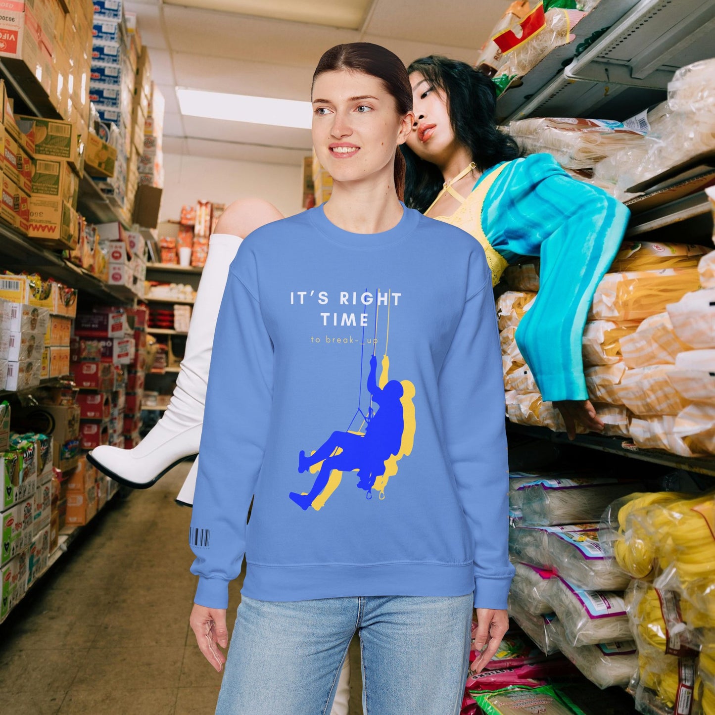 Unisex Heavy Blend™ Crewneck Sweatshirt_ N3+ Series UHBCSS PT2WW020_ Limited Edition by WesternWaves: