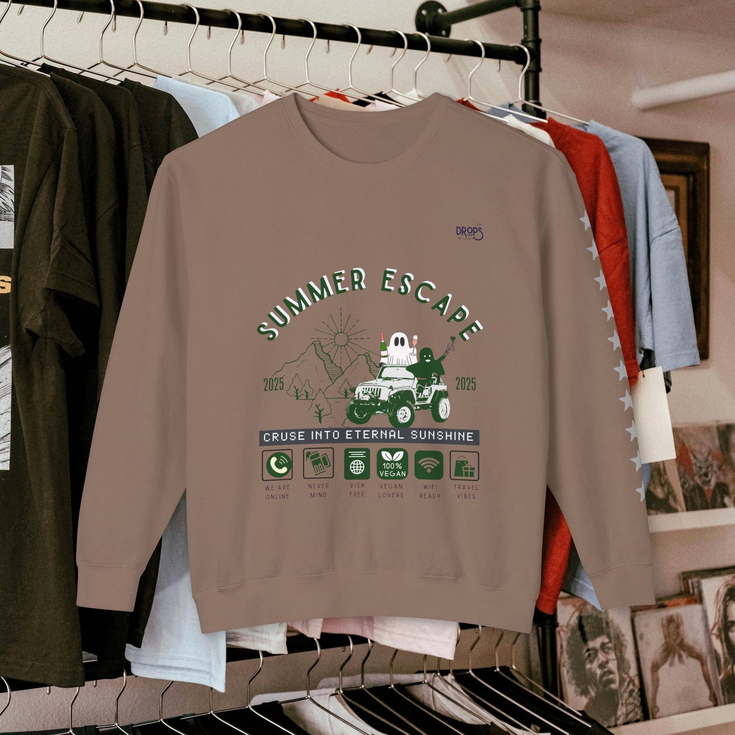 Unisex Summer Escape Crewneck Sweatshirt - Cruise into Eternal Sunshine_ 10 May 2025_ 001