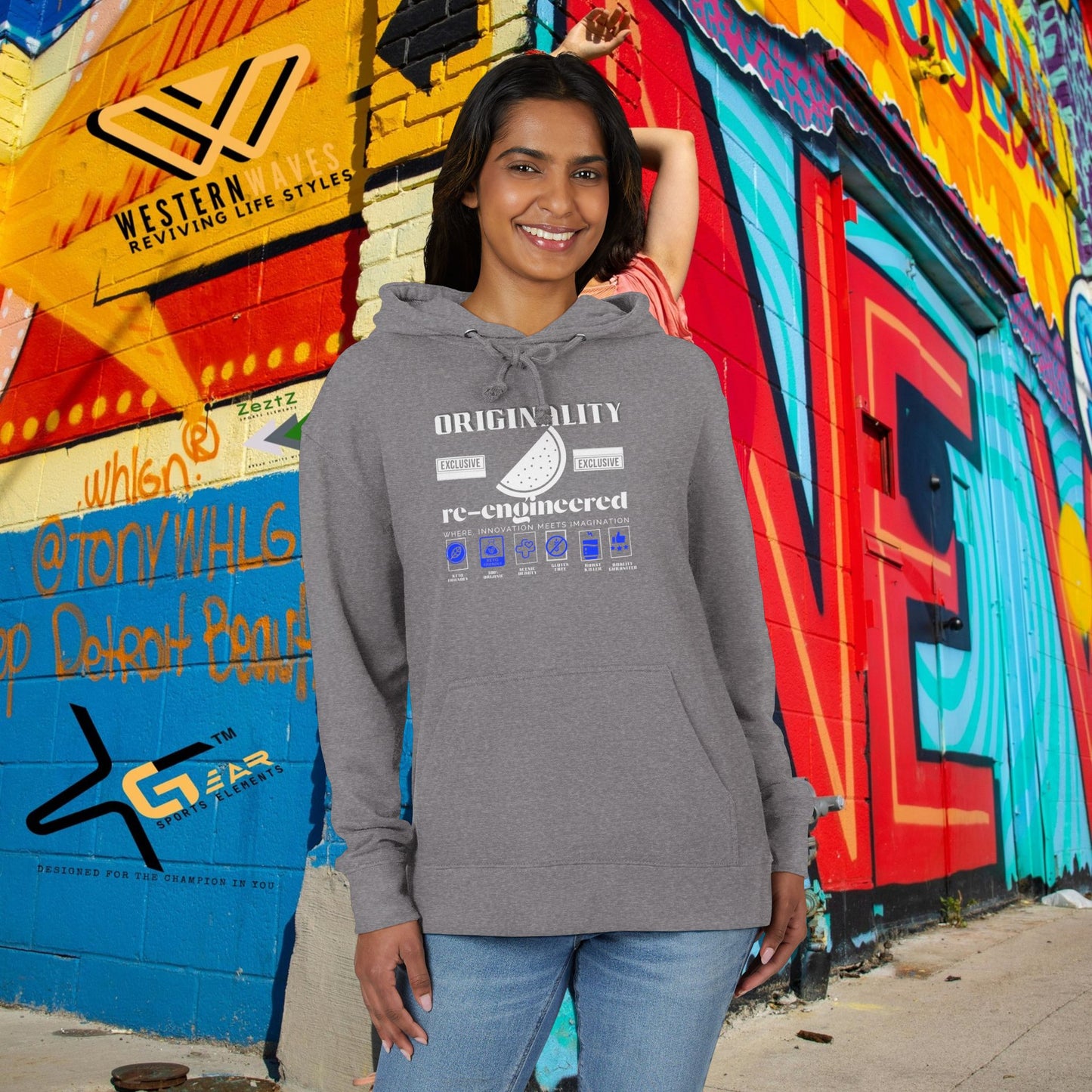Unisex French Terry hoodie_ N8* Series USFTH PT2WW001_ Limited Edition Everyday Comfort by WesternWaves: