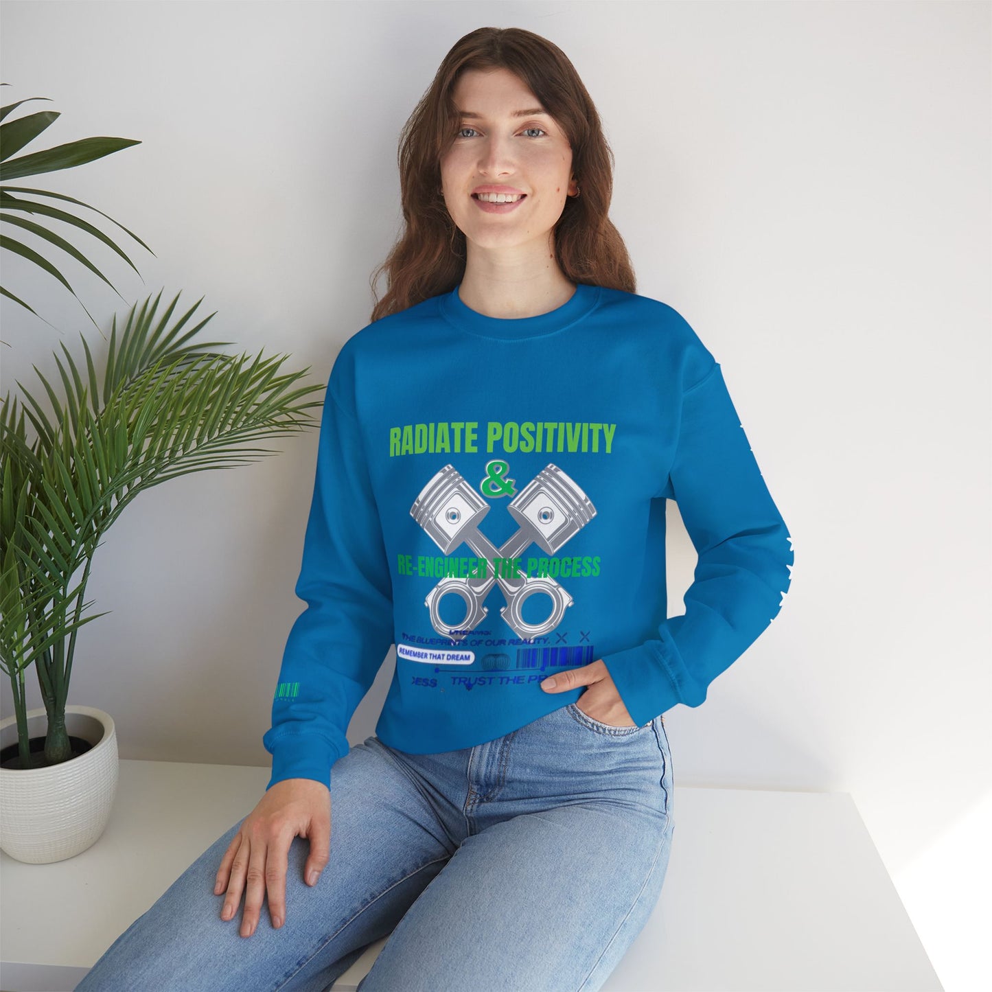 Unisex Heavy Blend™ Crewneck Sweatshirt_ N3+ Series UHBCSS PT2WW006_ Limited Edition Pure Luxury By WesternWaves: