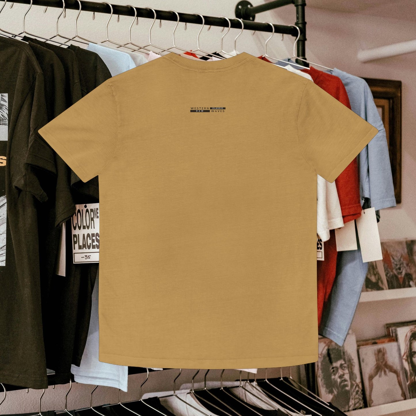 Unisex Faded Shirt_ N8* Series USFADEDSHIRT PT2WW001_ Limited Edition Warm Vibes by WesternWaves: