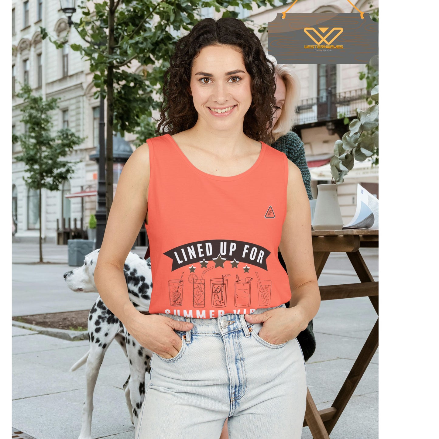 Unisex Garment-Dyed Tank Top_ Series N7* USDYEDTTOPS PT2WW001_ Limited Edition by WesternWaves: