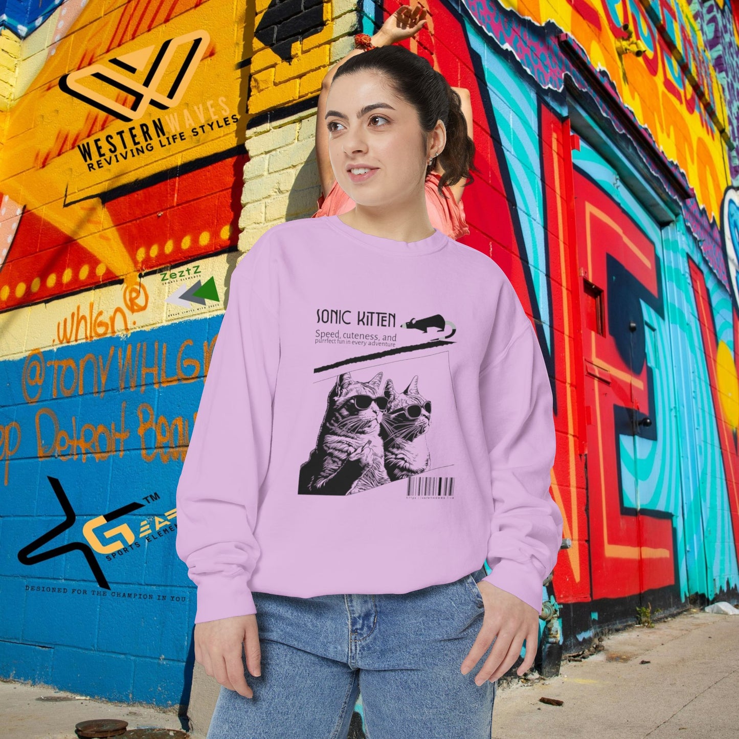 Unisex Garment-Dyed Sweatshirt_ N3+ Series SPW UGDSS PT2WW003_WesternWaves Limited Edition