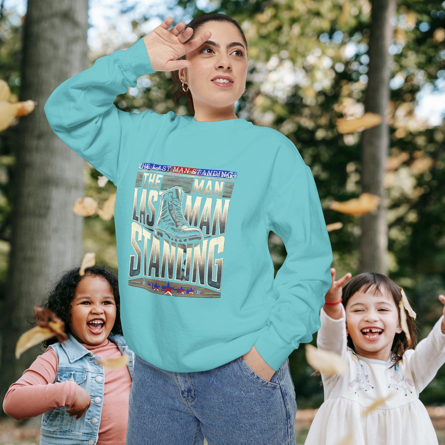 Unisex Garment-Dyed Sweatshirt _ N3+ Series GDSS PT2WW001_ Limited Edition of Both Fashion & Comfortby WesternWaves: