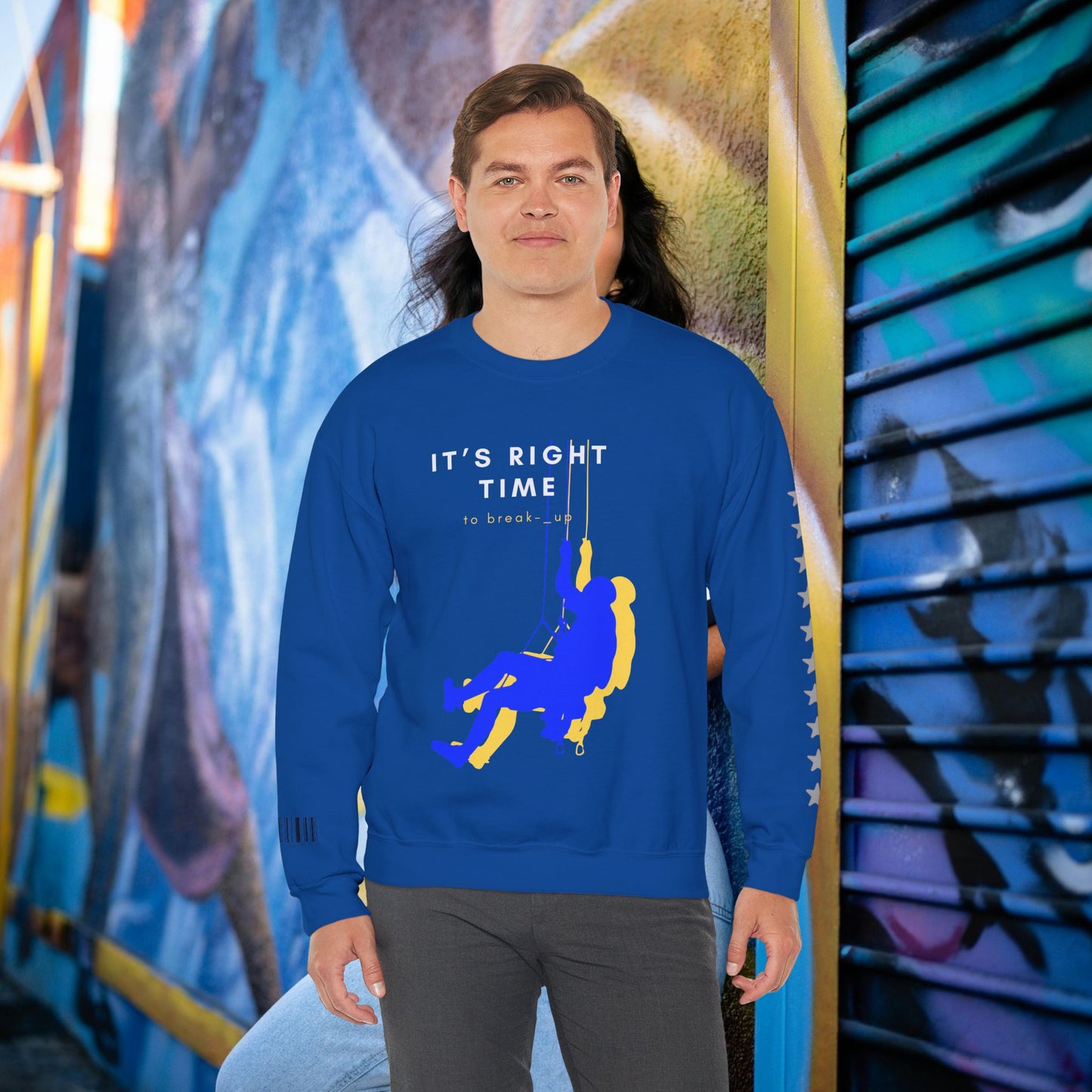 Unisex Heavy Blend™ Crewneck Sweatshirt_ N3+ Series UHBCSS PT2WW020_ Limited Edition by WesternWaves: