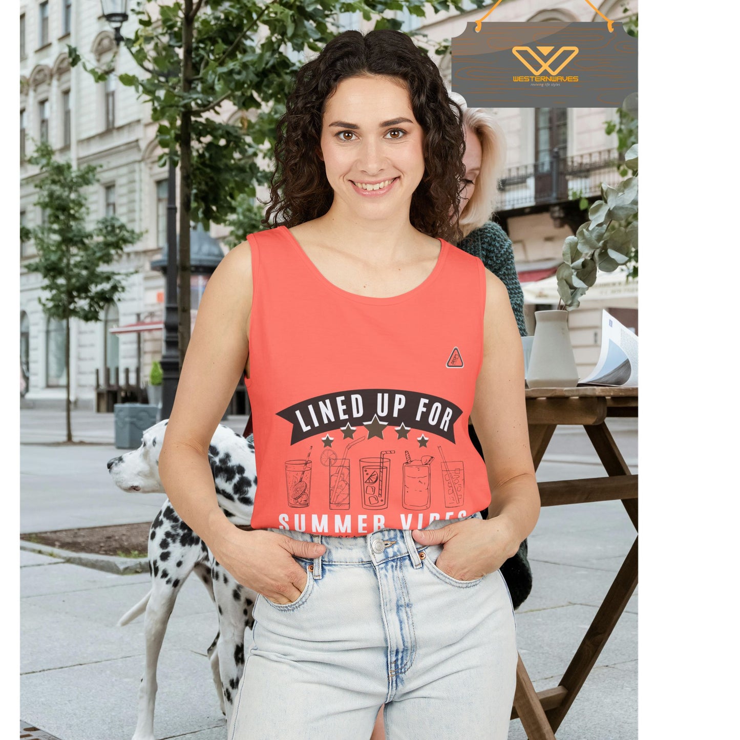 Unisex Garment-Dyed Tank Top_ Series N7* USDYEDTTOPS PT2WW001_ Limited Edition by WesternWaves: