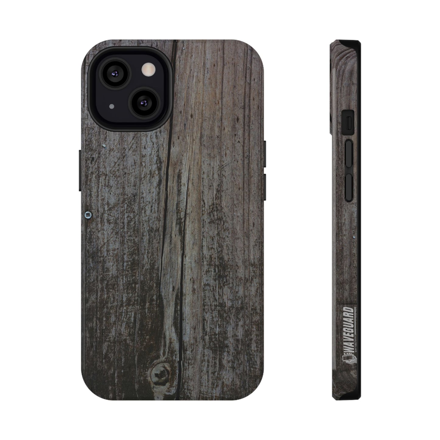 Impact-Resistant Tough Cases_ iPhone Case_ Series N8+ TCPCASE PT2WW006_ Limited Edition Wooden Grain Phone Case for iPhones by WesternWaves: