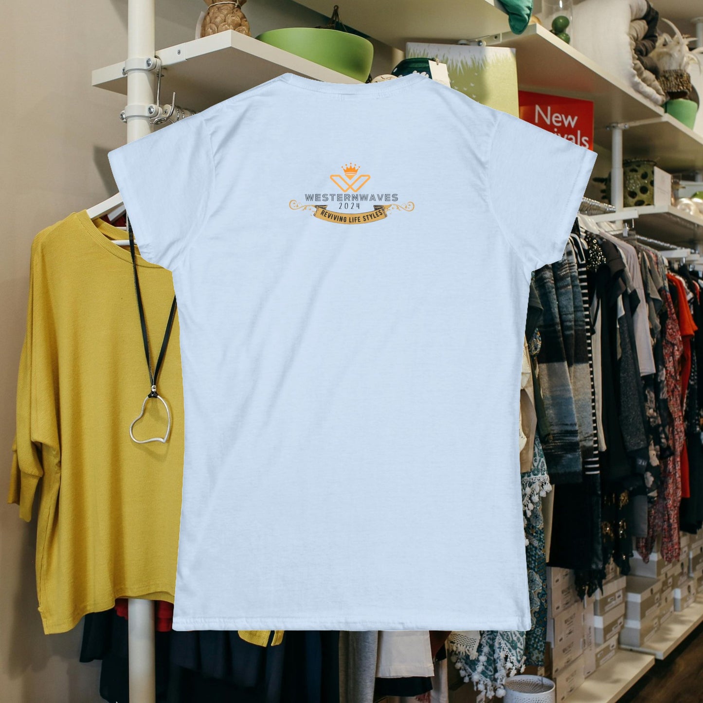 Women's Softstyle Tee_ for Effortless Chic_ N2+ Series WSST PT2WW002_ Limited Edition Feminine & Sophisticated Style by WesternWaves: