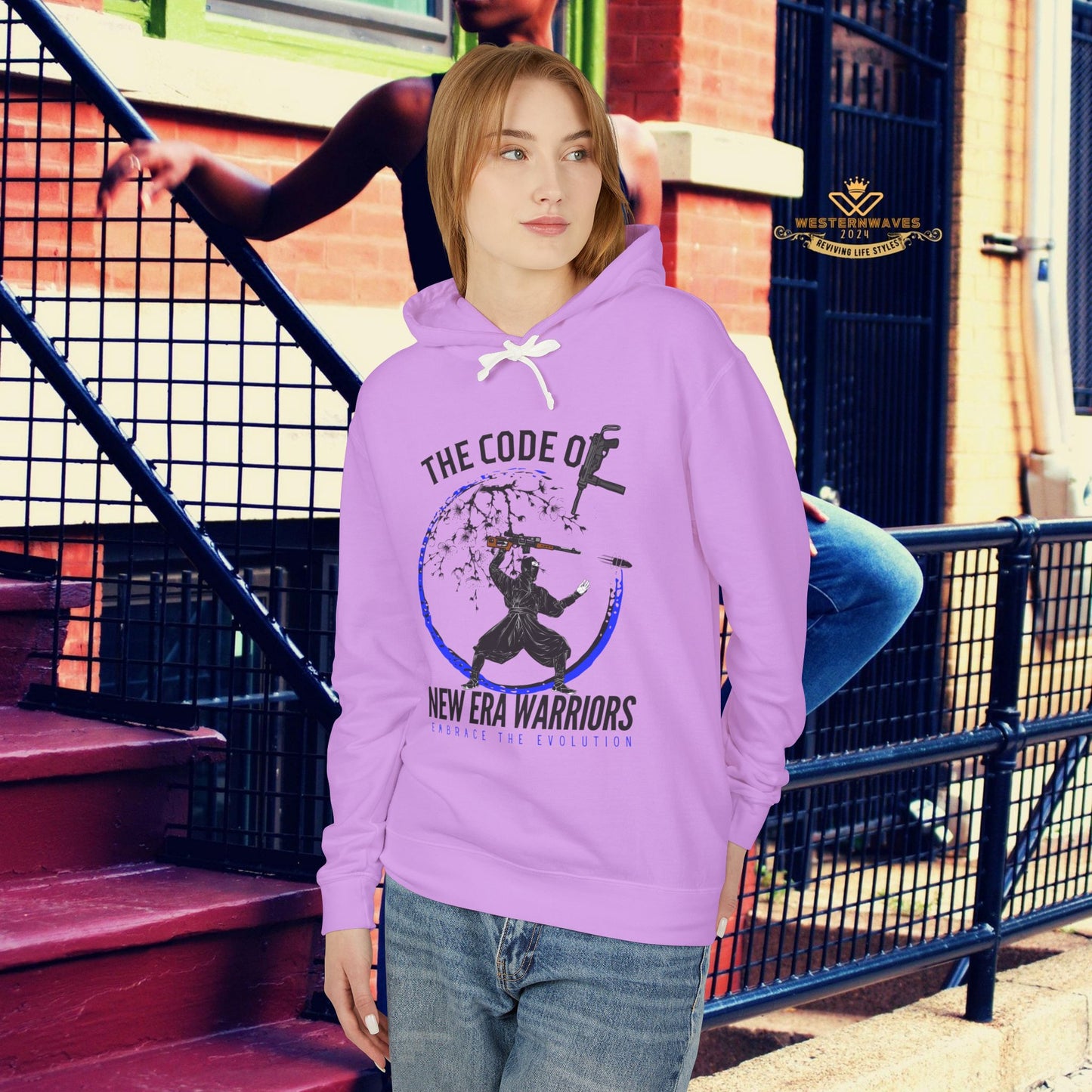 Unisex Lightweight Hooded Sweatshirt – N2+ Series SPW USLWHSS PT2WW014_ Limited Edition Crafted Comfort by WesternWaves: