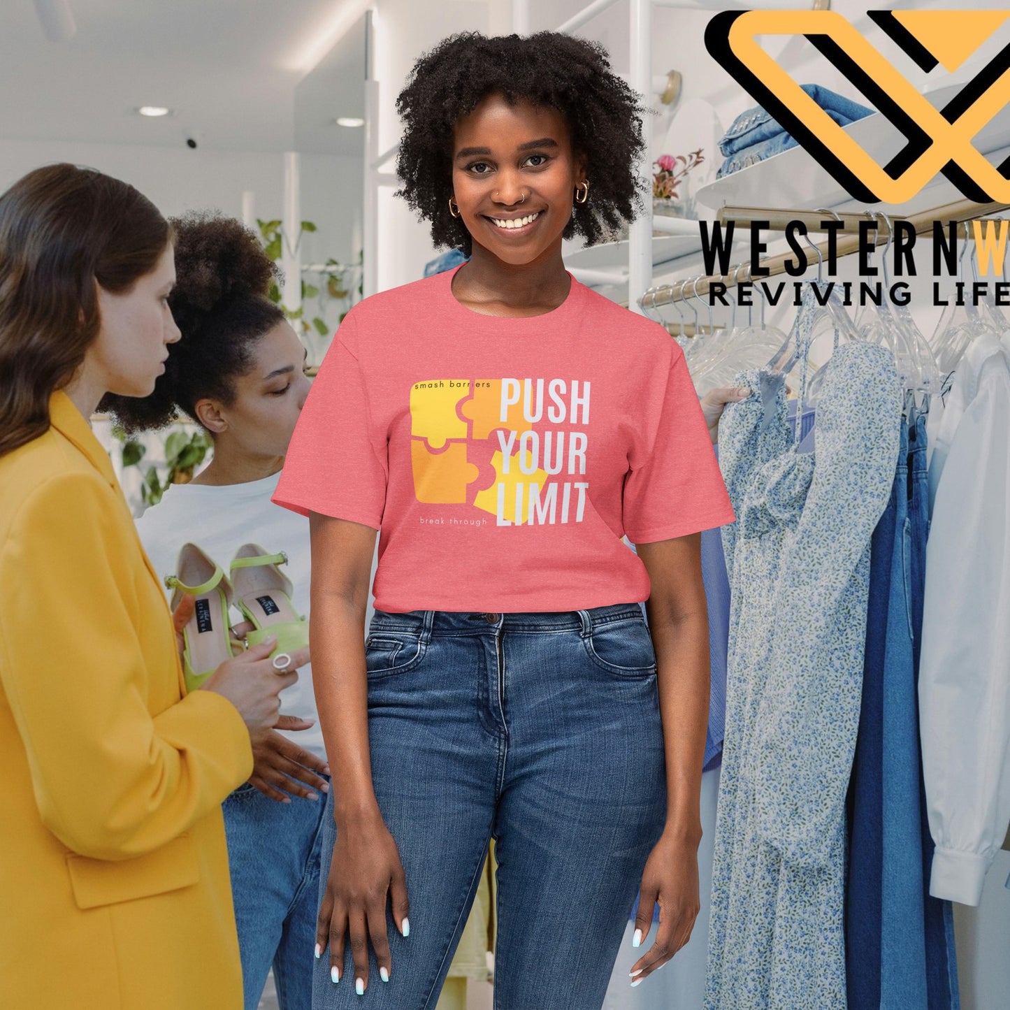 Unisex HD Cotton™ T-shirt_ N+ Series USHDCTS PT2WW003_ Limited Edition Unisex HD Cotton™ T-shirt by WesternWaves