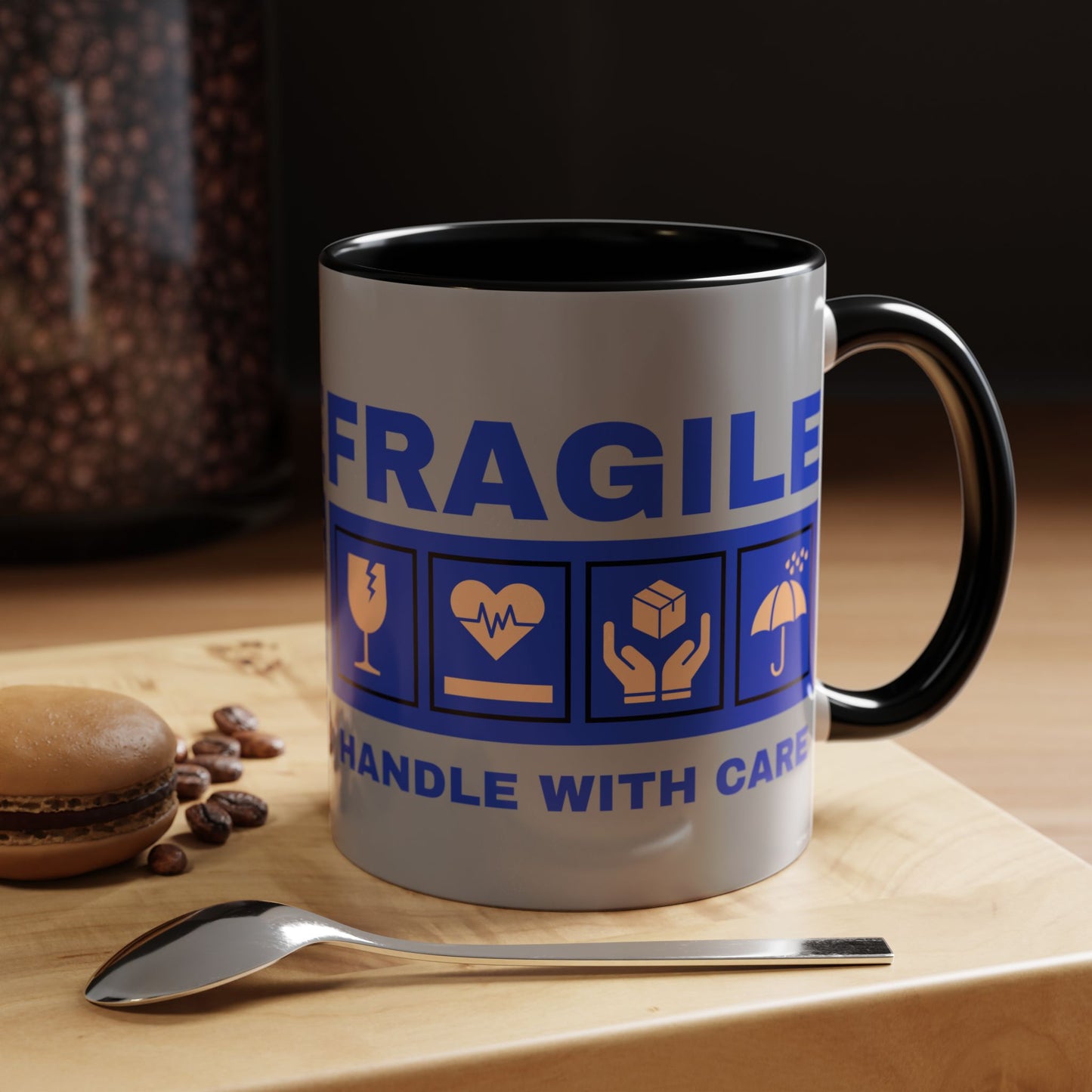 Accent Coffee Mug 11, 15oz_ N2+ Series ACM11OZ PT2WW006_ Vibrant Limited Edition Design by WesternWawes: