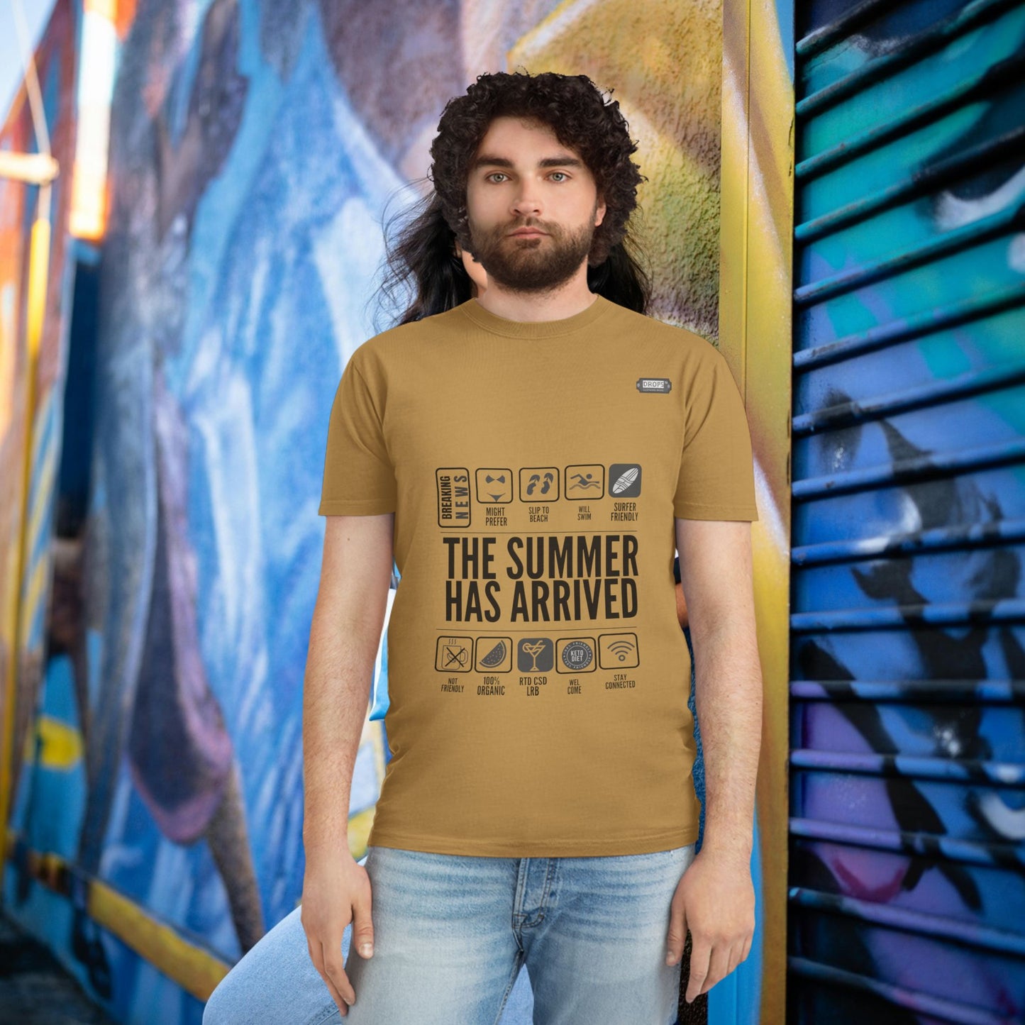 Unisex Faded Shirt_ N8* Series USFADEDSHIRT PT2WW001_ Limited Edition Warm Vibes by WesternWaves: