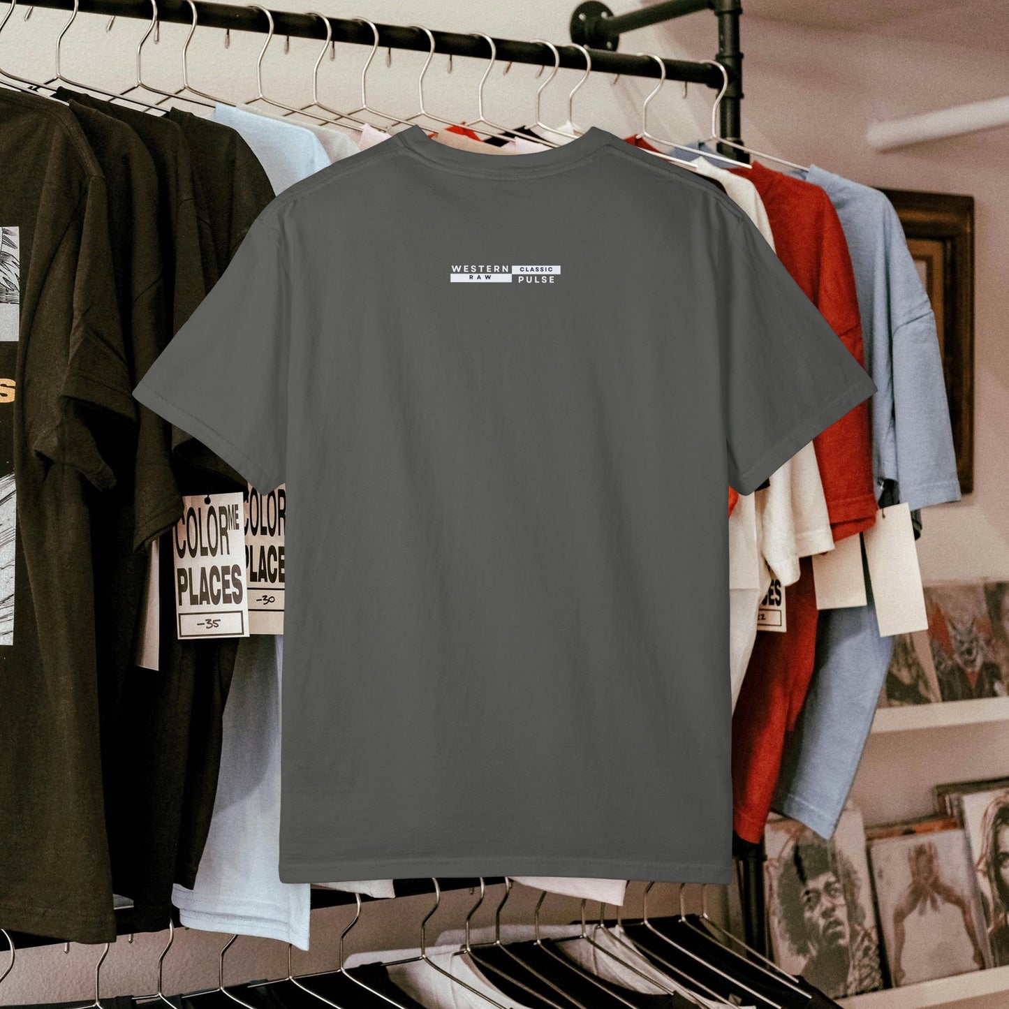 unisex garment-dyed t-shirt_ 09 July 2025_ Limited Edition Everyday Casual Wear by WesternWaves: