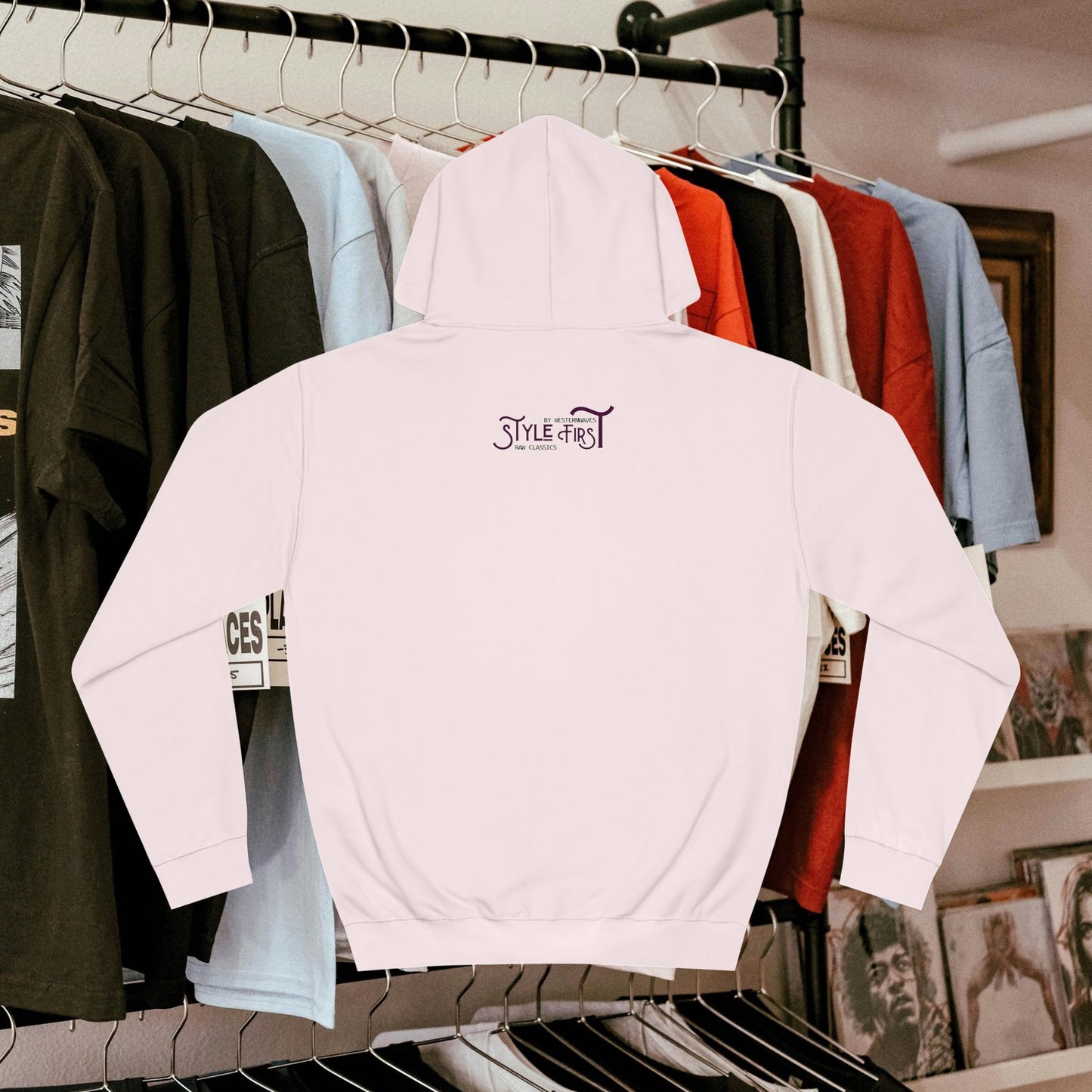 Unisex College Hoodie_ N3+ Series SCH PT2WW003_ Limited Edition Timeless Unisex Design by WesternWaves: